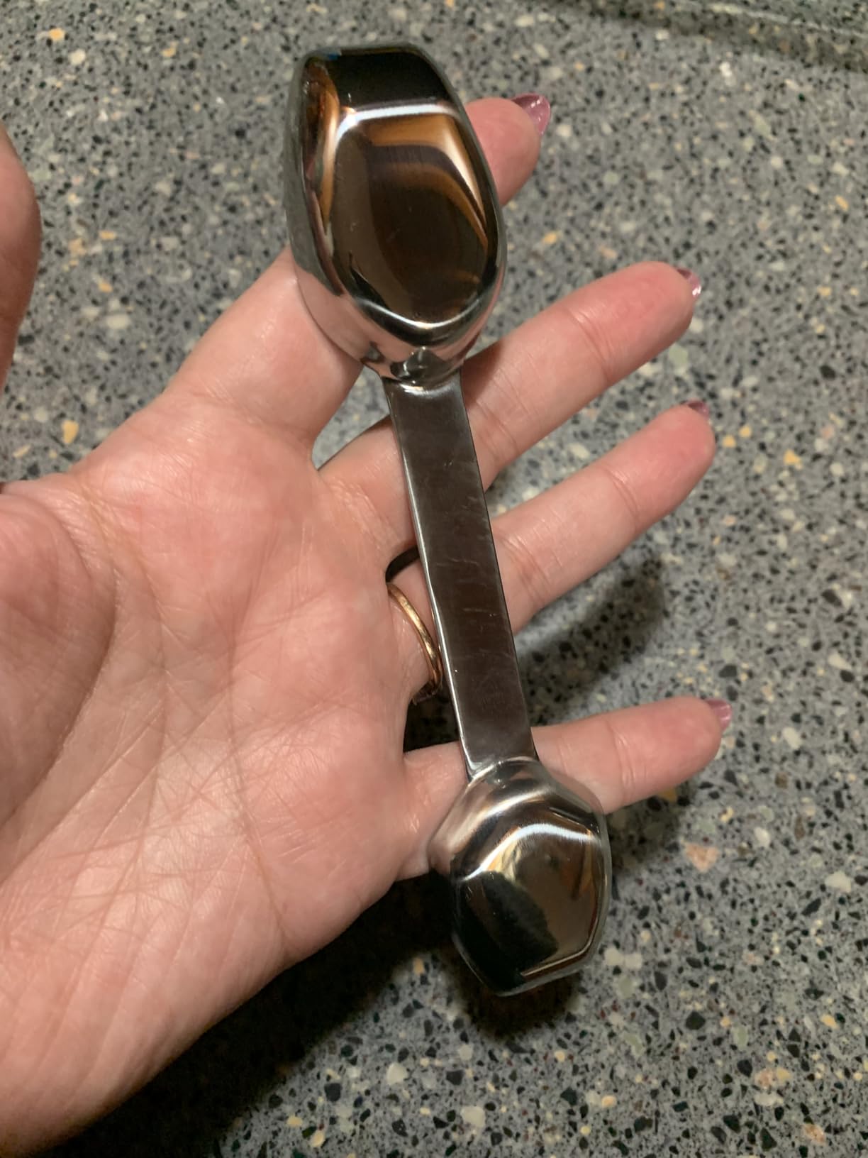 AllSpice Stainless Steel Double Sided Measuring Spoon- Teaspoon and Tablespoon customer photo 2