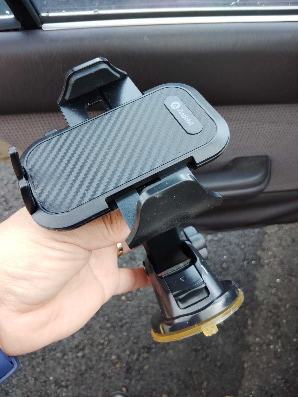 andobil Car Phone Holder, 2026 Military-Grade 89lbs Strongest Suction Phone Holders for Your Car Dashboard/Windshield/Vent Easy Clamp Car Phone Mount Stand for iPhone 17 16 15 14 13 Pro Max Samsung customer photo 2