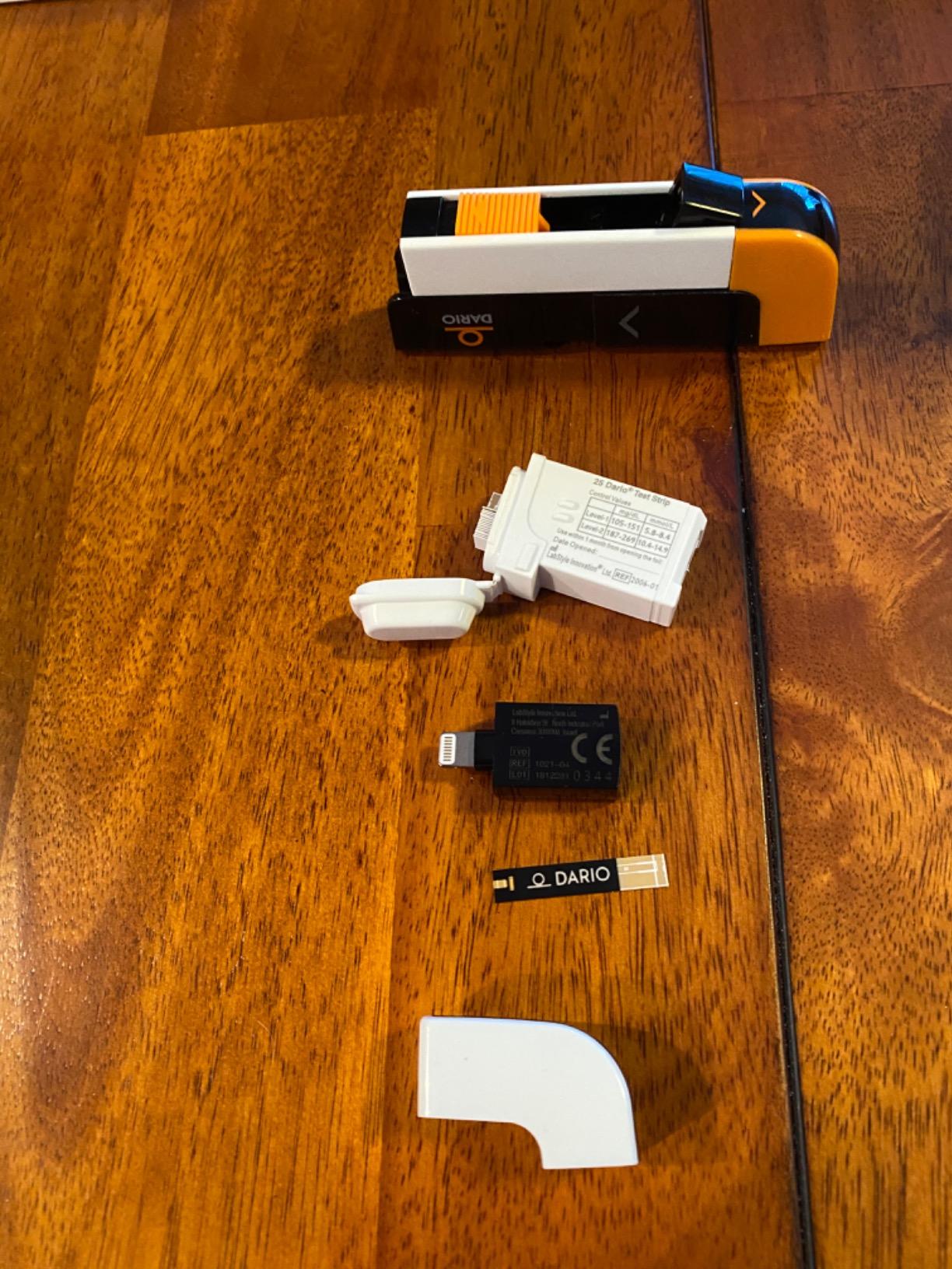 DARIO Smart Glucose Monitor Kit | Lightning Adapter (Compatible with iPhone 14 and earlier) | Test Blood Sugar Levels & Manage Diabetes, Testing Kit Includes: Glucometer with 25 Strips, 10 lancets customer photo 2