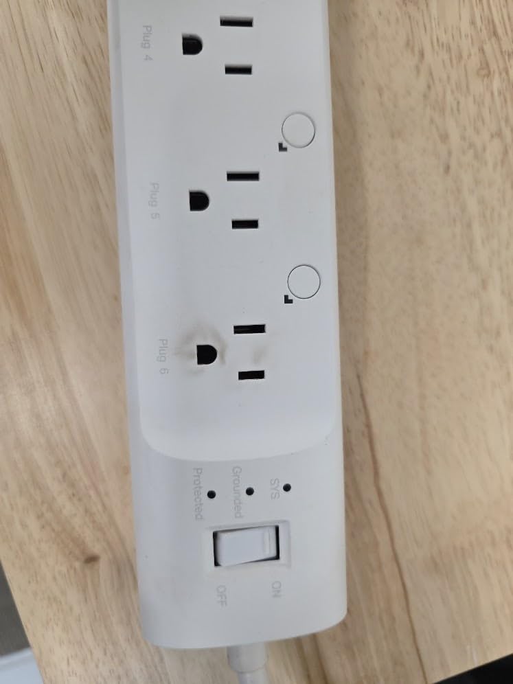 Kasa Smart Plug Power Strip HS300, Surge Protector with 6 Smart Outlets and 3 USB Ports customer photo 1