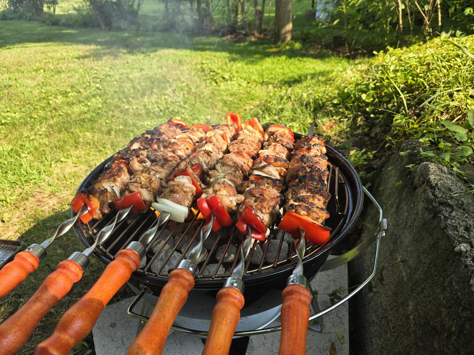 Long Stainless Steel BBQ Skewers 23.6
