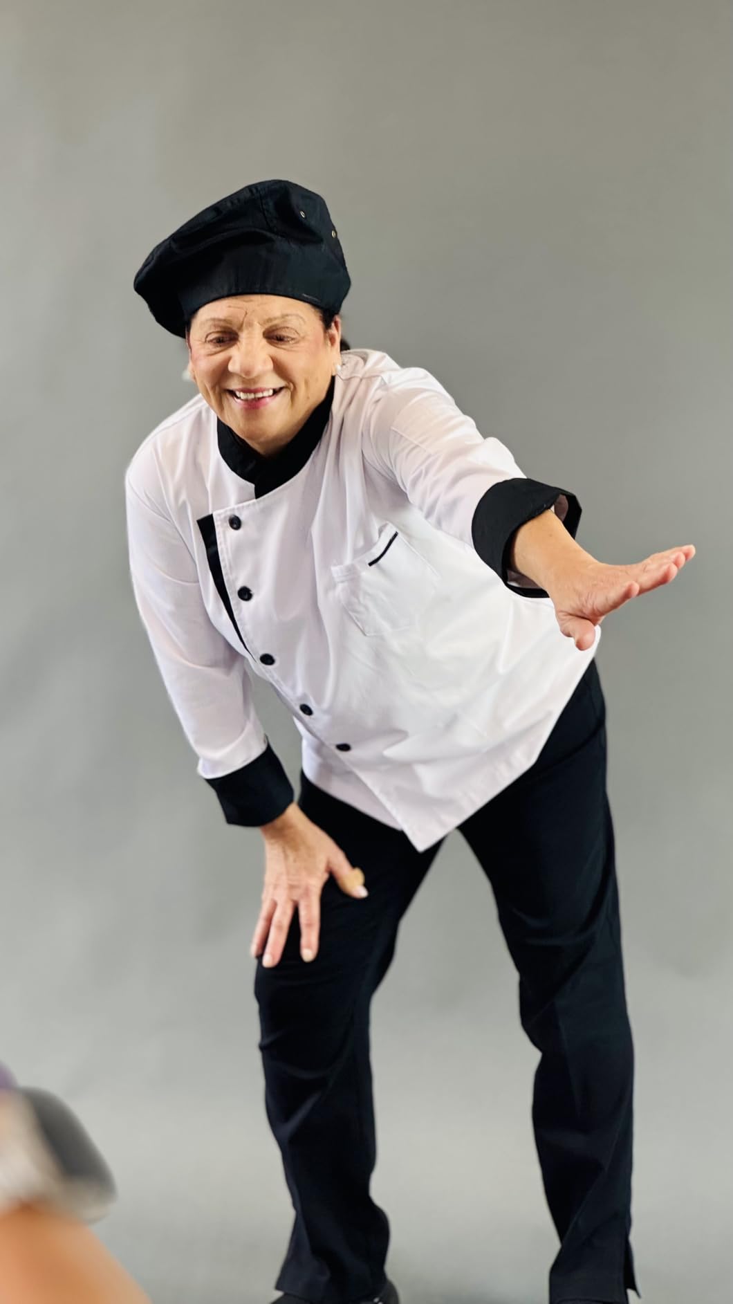 Nanxson Unisex Chef Jacket Men's Chef Coat Restaurant Kitchen Chef Uniform CFM0016 customer photo 1