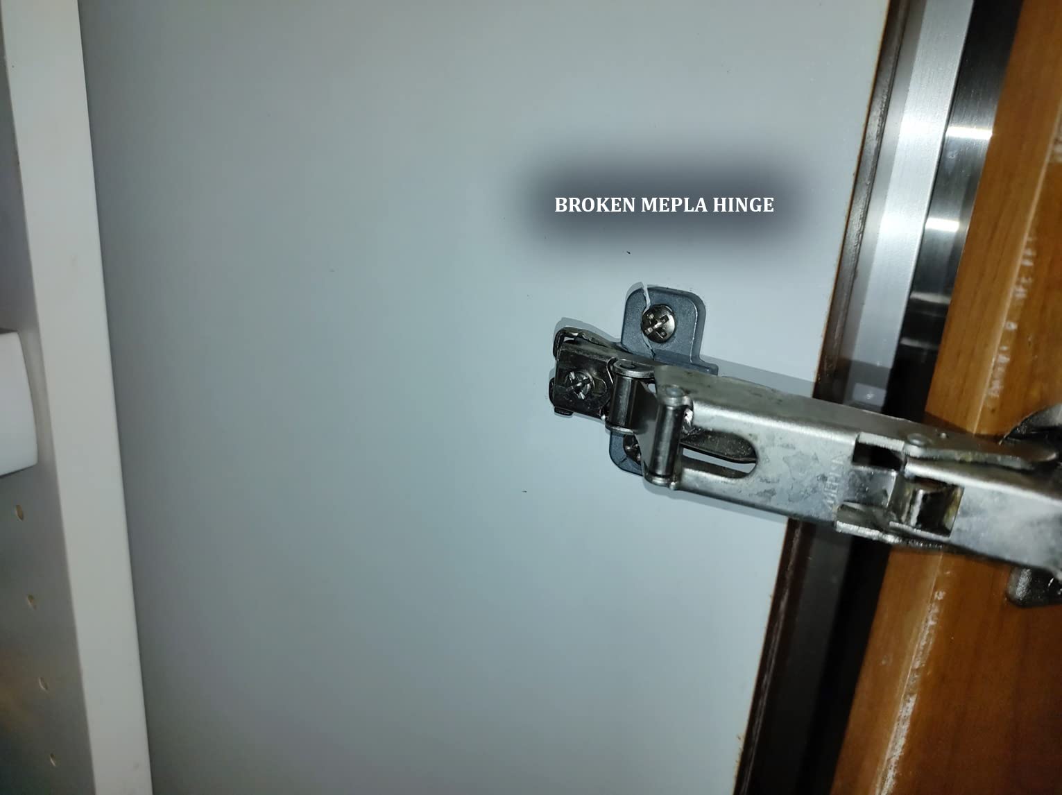 TamBee 175 Degree Hinges Frameless Cabinet Doors Hinges 48mm Concealed Hydraulic Adjustable Soft Closing Nickel-Plated Steel Buffer Dampers for Kitchen Corner,1 Pair/2Pcs (Full Overlay) customer photo 1