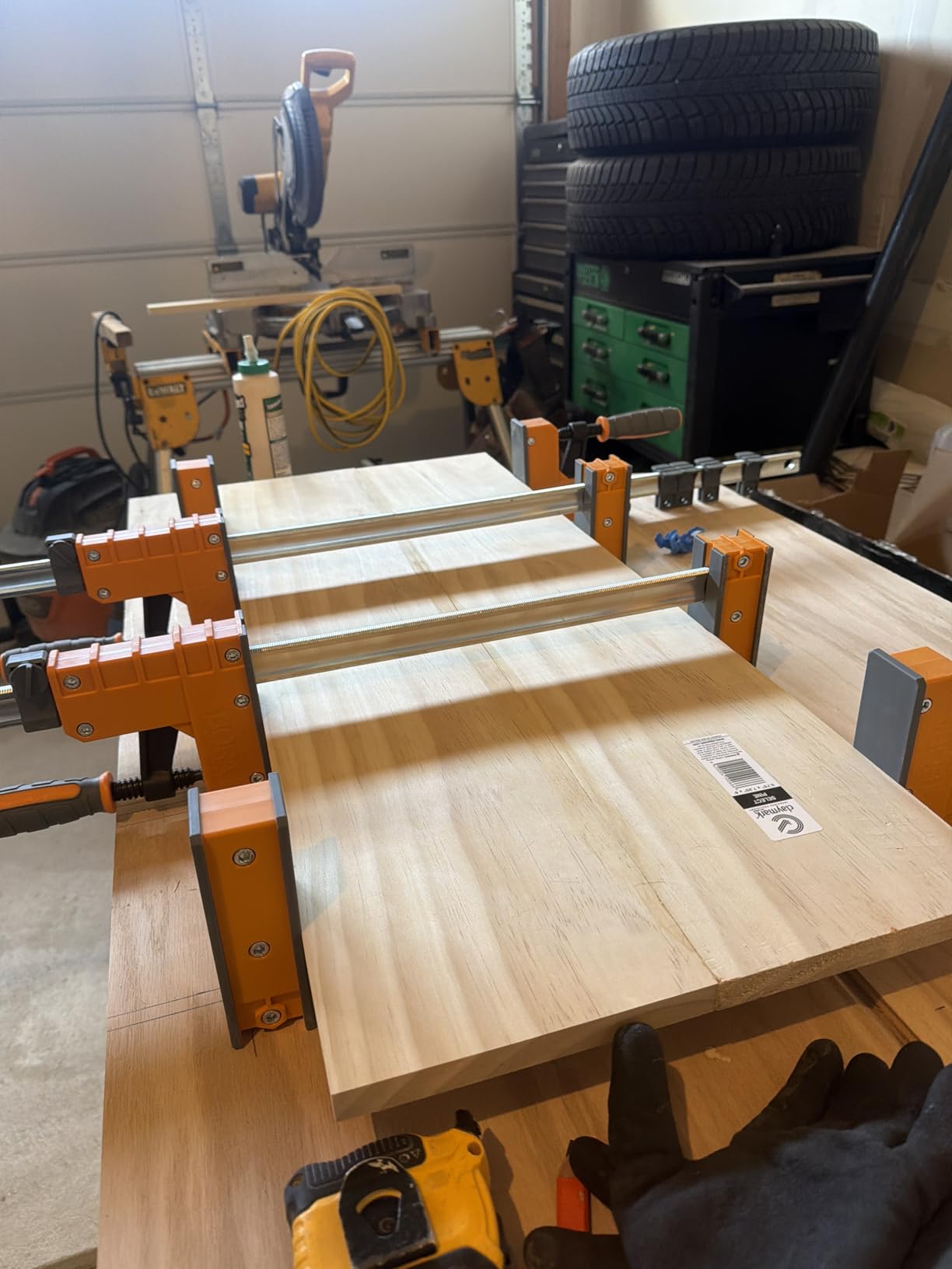 Bora 4 Pack Parallel Clamps for Woodworking - Two 24 Inch and Two 31 Inch Parallel Wood Clamps Heavy Duty Bar Clamp for Wood Working with 1100 Lbs of Clamping Force Each - DIY Bora Clamp Set customer photo 1