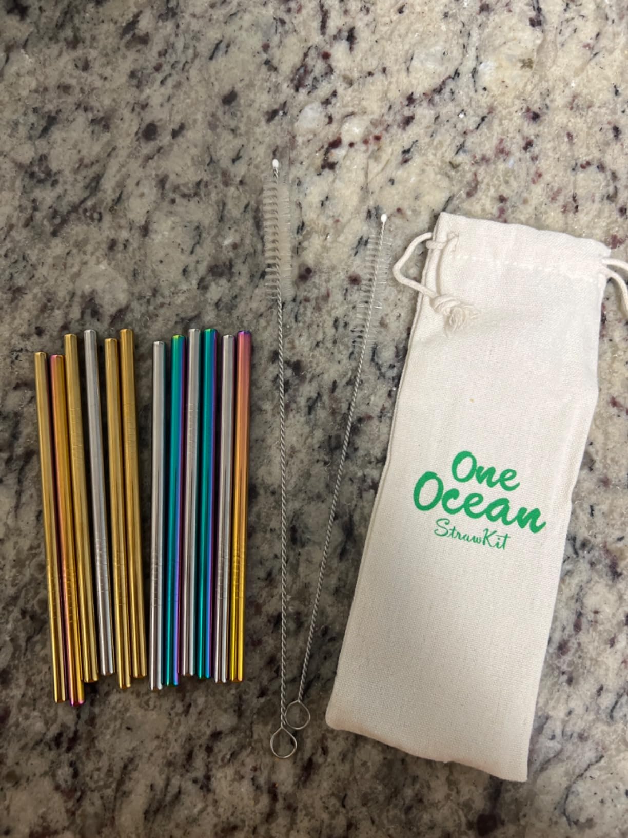 Teivio 12 Pack + Cleaning Brush, 5-inch Extra Short Reusable Stainless Steel Drink Straws for Cocktails, Small Glasses or Cups (Silver) customer photo 1