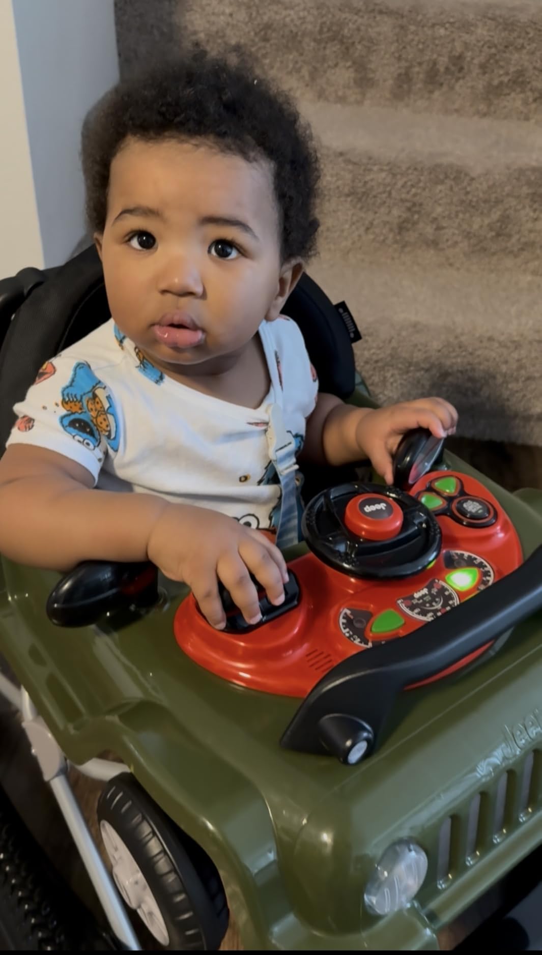 Jeep Classic Wrangler 3-in-1 Grow With Me Activity Walker - Features Music, Lights, Removable Play Tray, Push Walker Mode, Converts into Rolling Car Toy, Anniversary Green customer photo 2