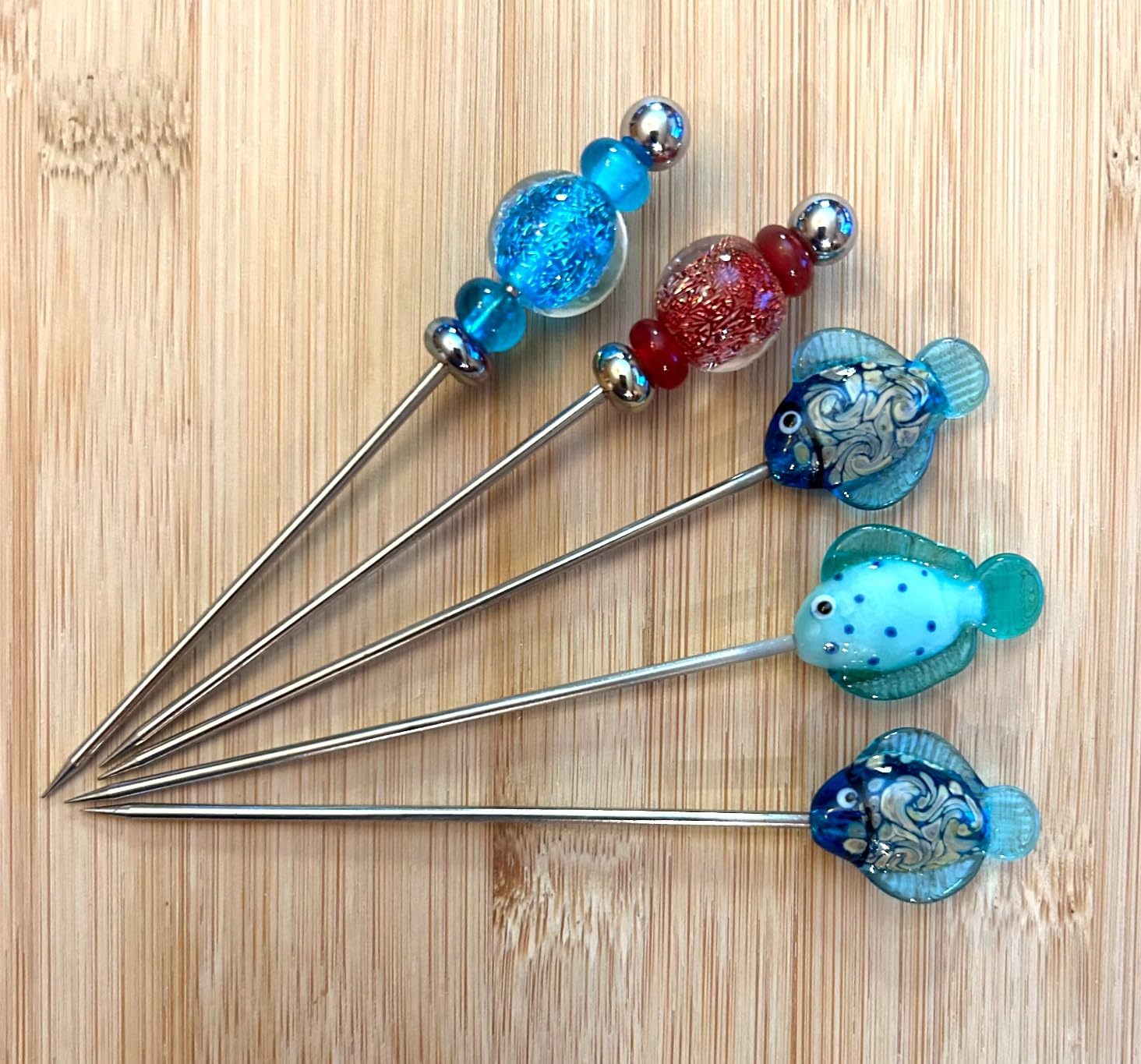 50 Pieces Stainless Steel Cocktail Picks Metal Martini Picks 4.3 inch customer photo 1