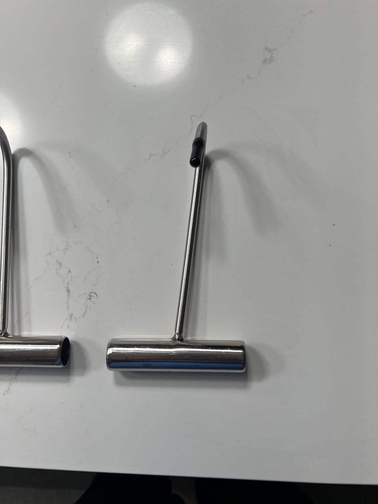 Tinsow 2pcs Stainless Steel T Hooks T Handle Meat Boning Hook for Kitchen Butcher Shop Restaurant BBQ Tool customer photo 1