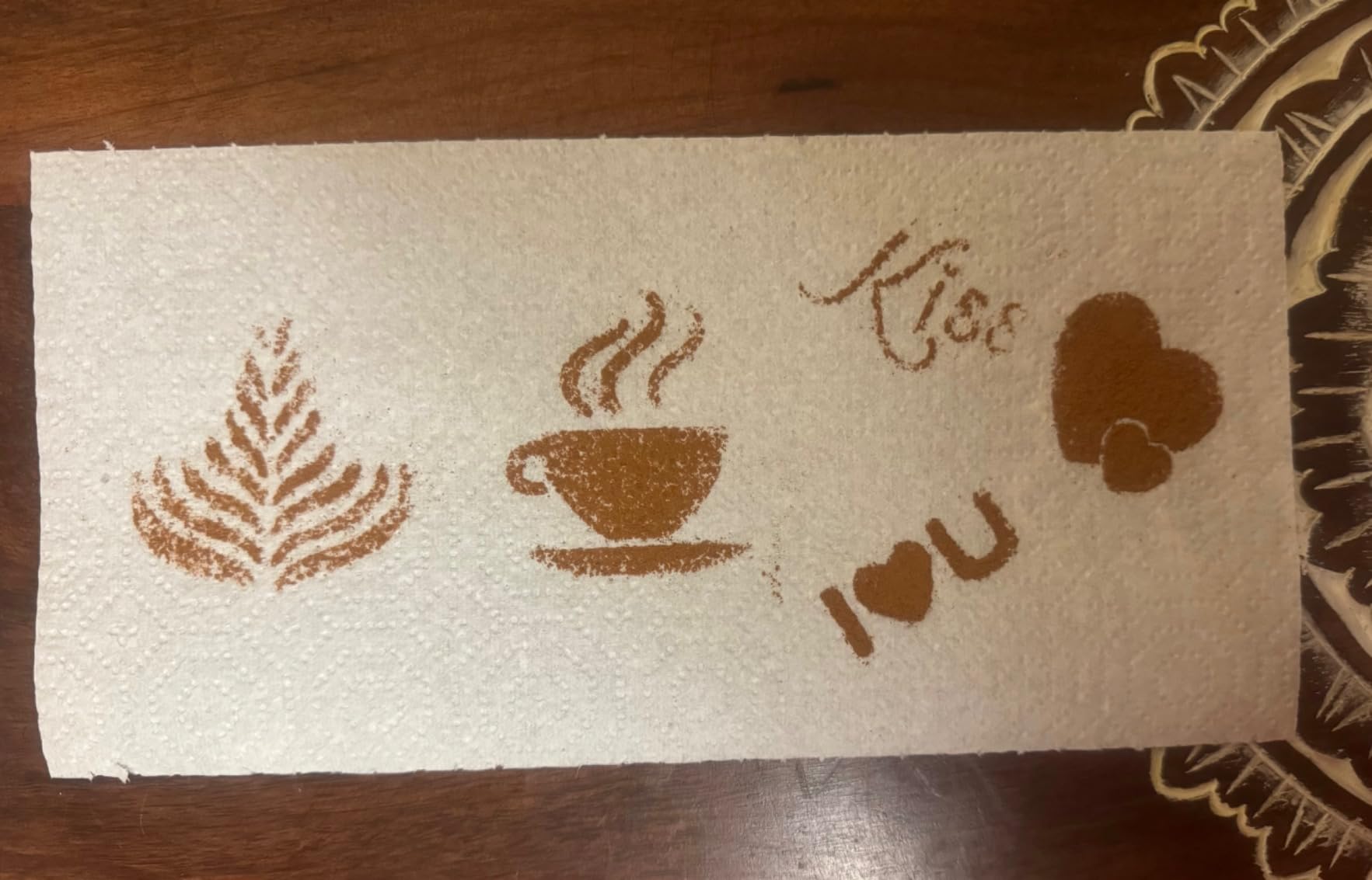 36 Coffee Decorating Stencils + 2 Stainless Steel Mesh Powder Shaker, Magnoloran Foam Latte Art Stencils Barista Templates for Decorating Oatmeal Cupcake Cake Cappuccino Mousse Hot Chocolate customer photo 1