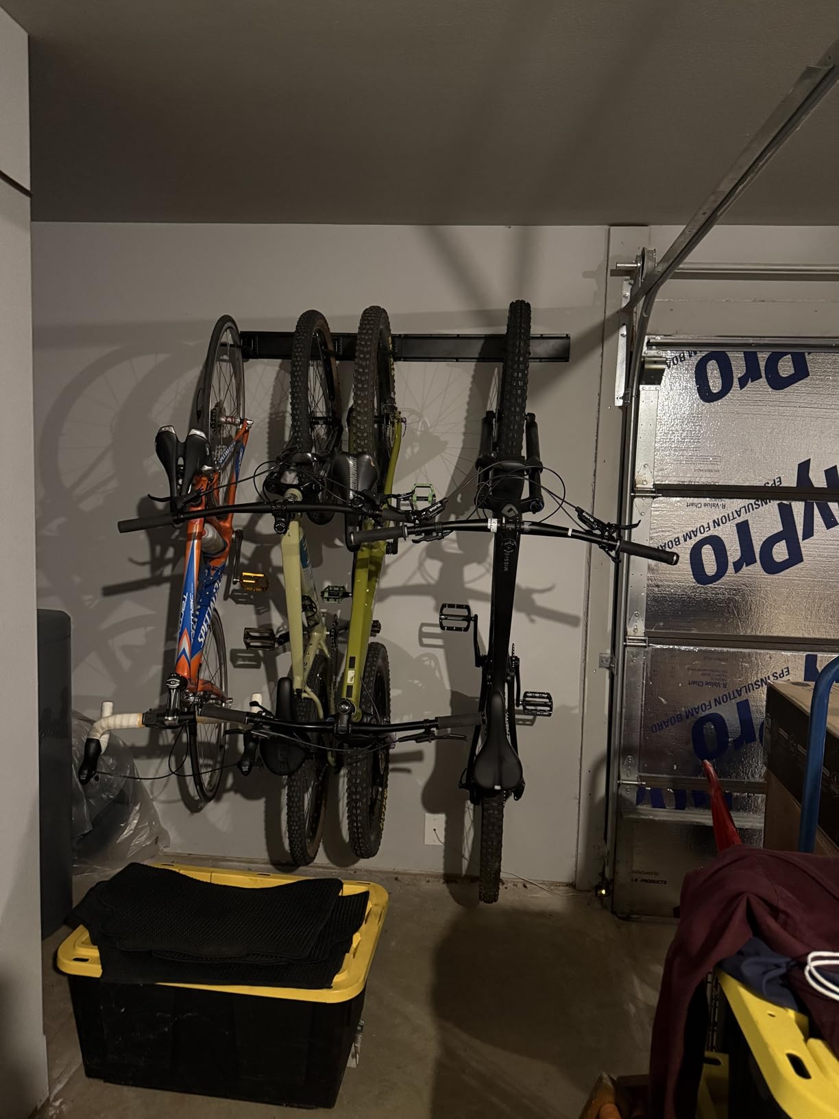 Ultrawall Stainless Steel Bike Storage Rack,6 Bike Storage Hanger Wall Mount for Home & Garage Holds Up to 300lbs, Black customer photo 1