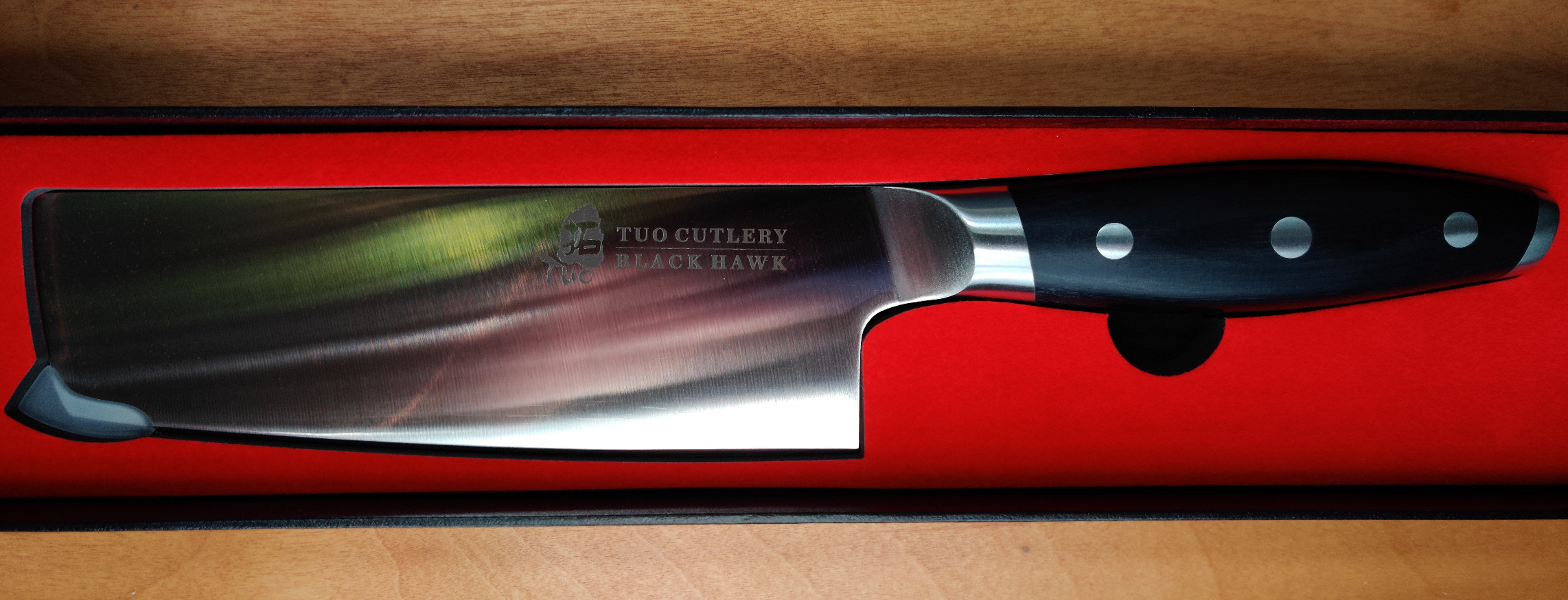 TUO Kiritsuke Chef Knife - 8.5 inch Asian Kitchen Knife for Cutting Fish & Meat, High Carbon German Steel Japanese Blade-Type with Ergonomic Handle customer photo 2