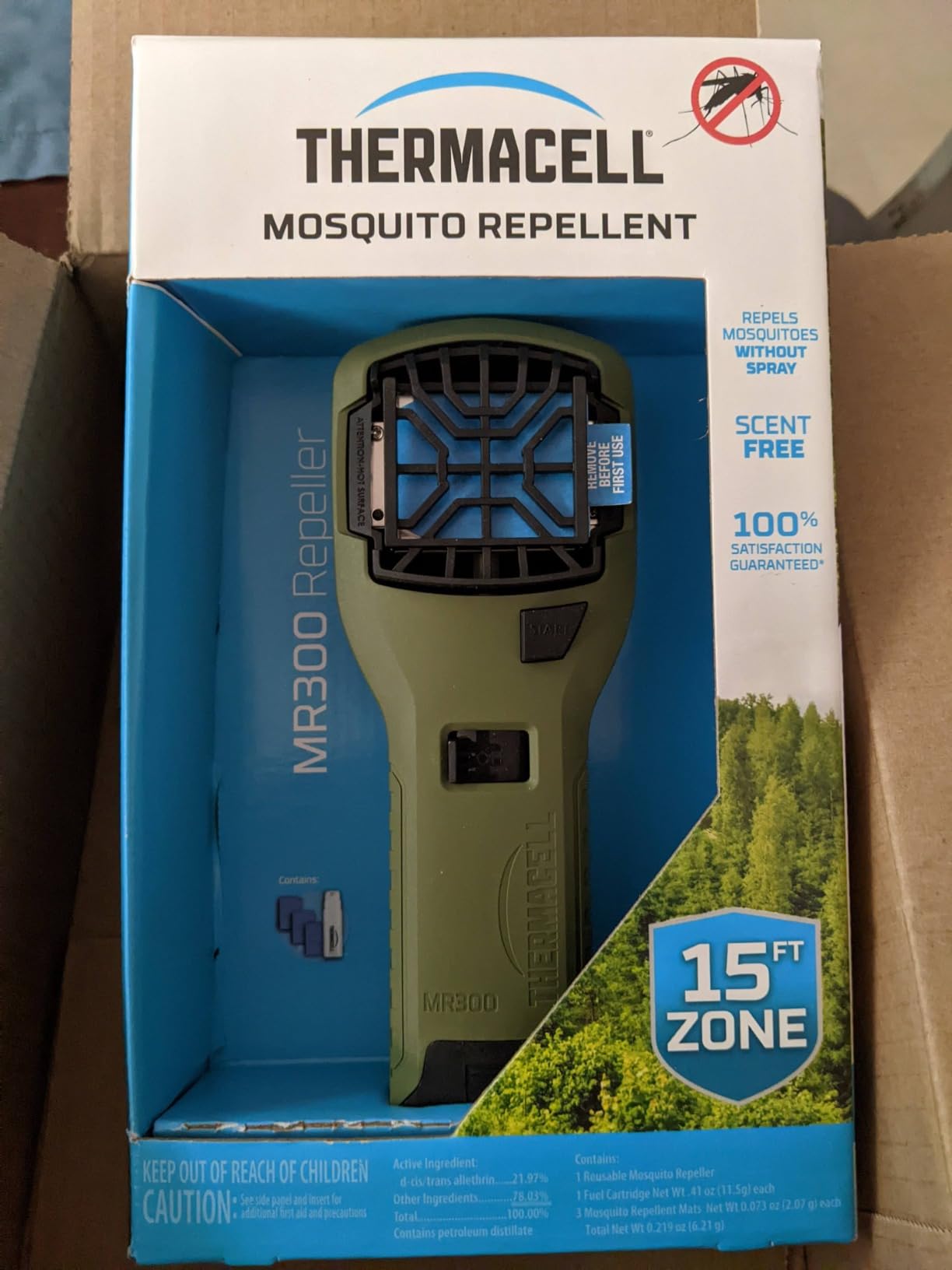 Thermacell Mosquito Portable Repeller; Includes 12-Hour Refill; 15 Foot Zone of Protection; Highly Effective Mosquito Repellent; Deet Free Bug Spray Alternative; Scent Free customer photo 2