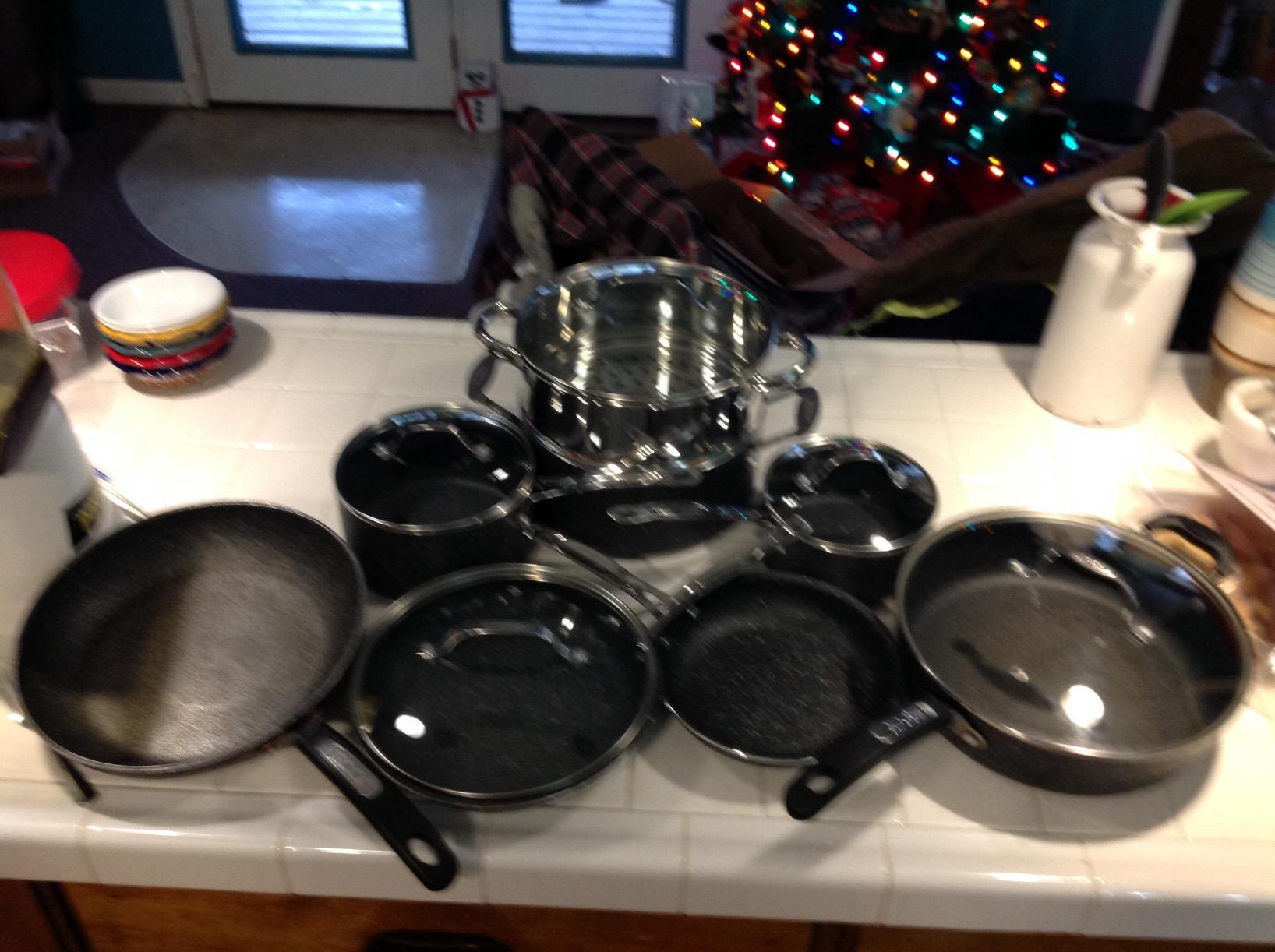 Granitestone Original 10 Piece Nonstick Cookware Set, Scratch-Resistant, Granite-Coated, Dishwasher and Oven-Safe Kitchenware, PFOA-Free Pots and Pans As Seen On TV customer photo 1