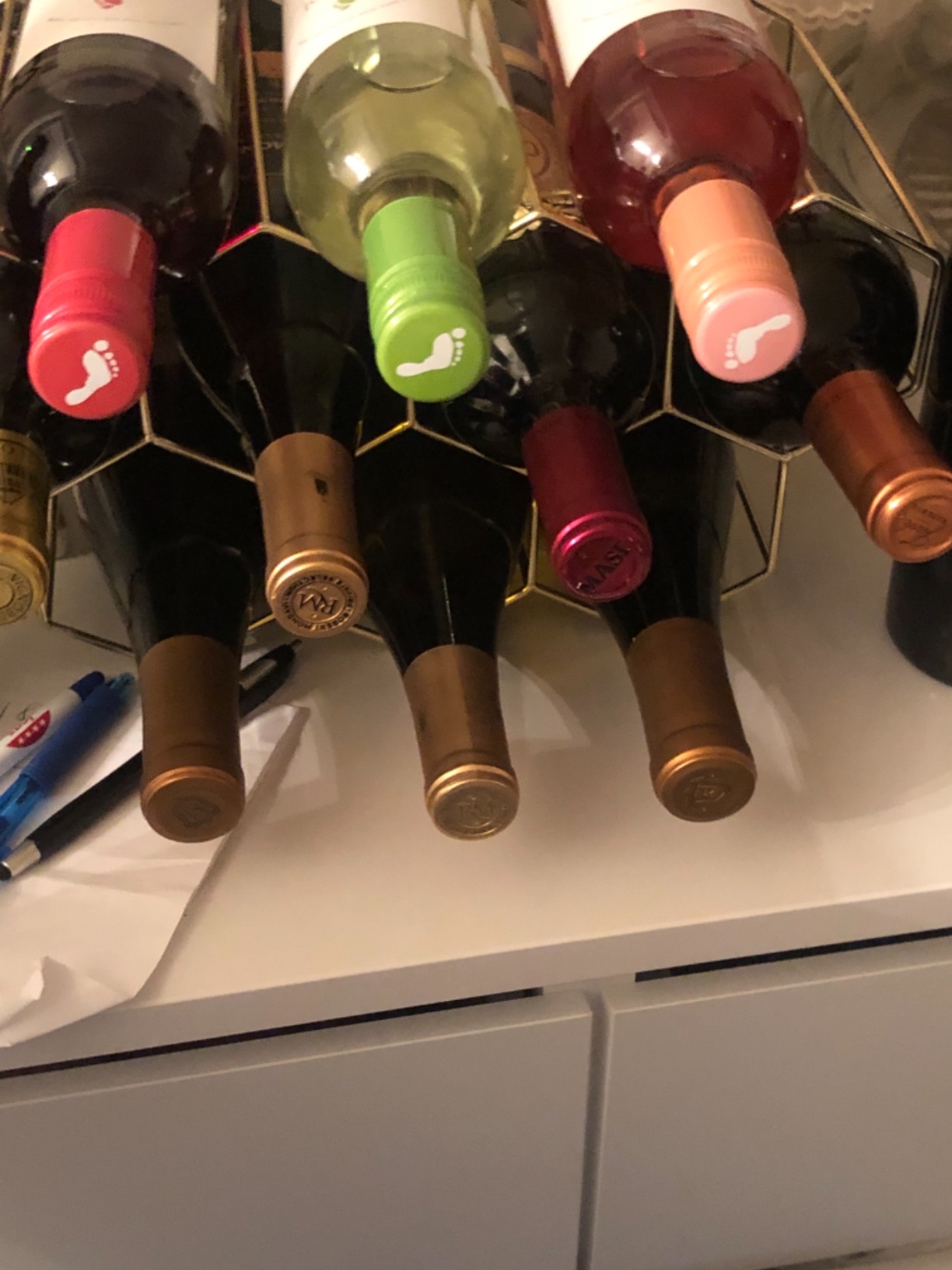 Fantasee Wine Glass Holder, Tabletop Stemware Rack with 6 Wine Glass Drying Rack Stand customer photo 2