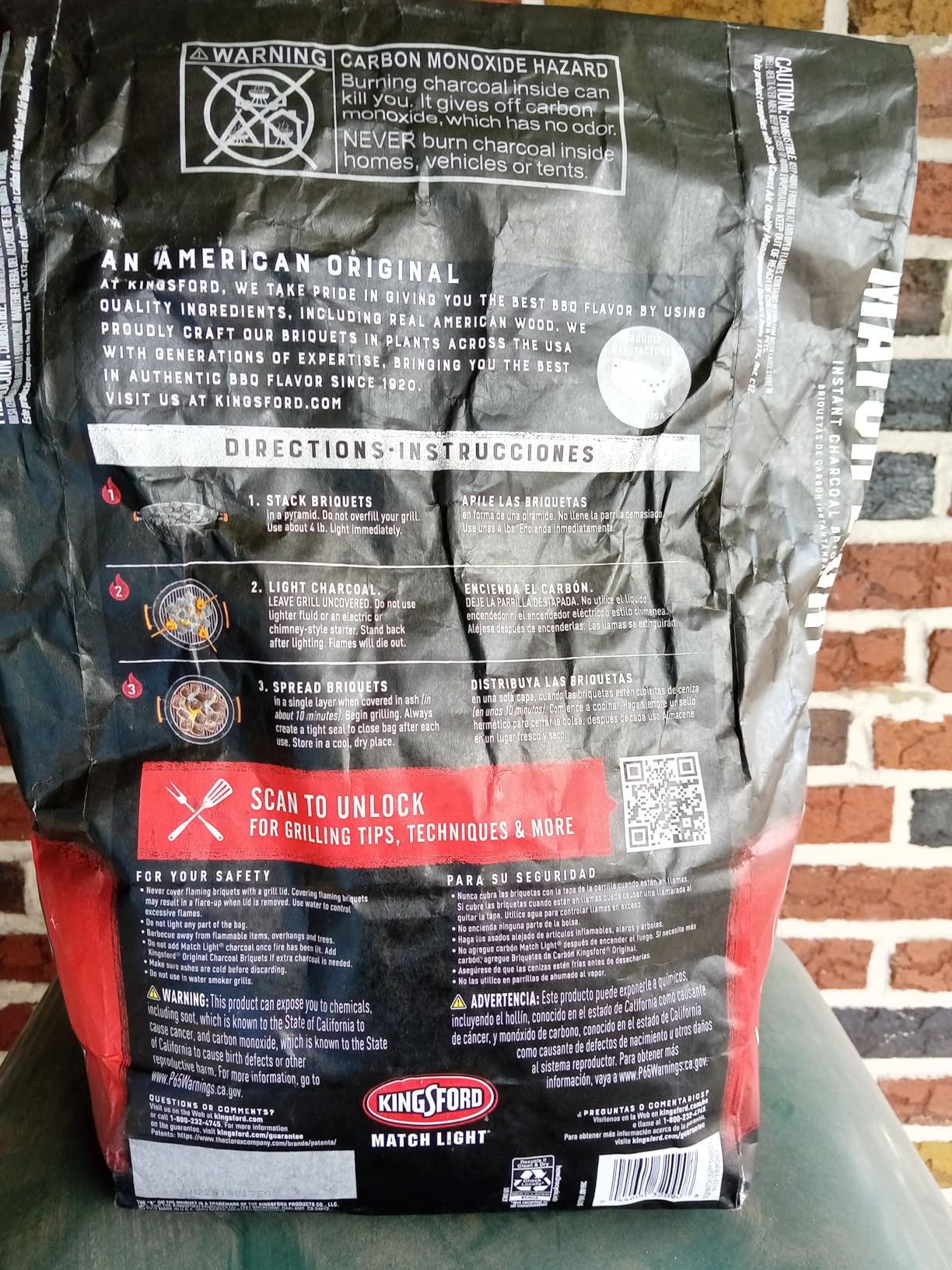 Kingsford Match Light Instant Charcoal Briquettes, BBQ Charcoal for Grilling, Ready in 10 Minutes, No Lighter Fluid or Starter Needed, 12 lbs customer photo 2