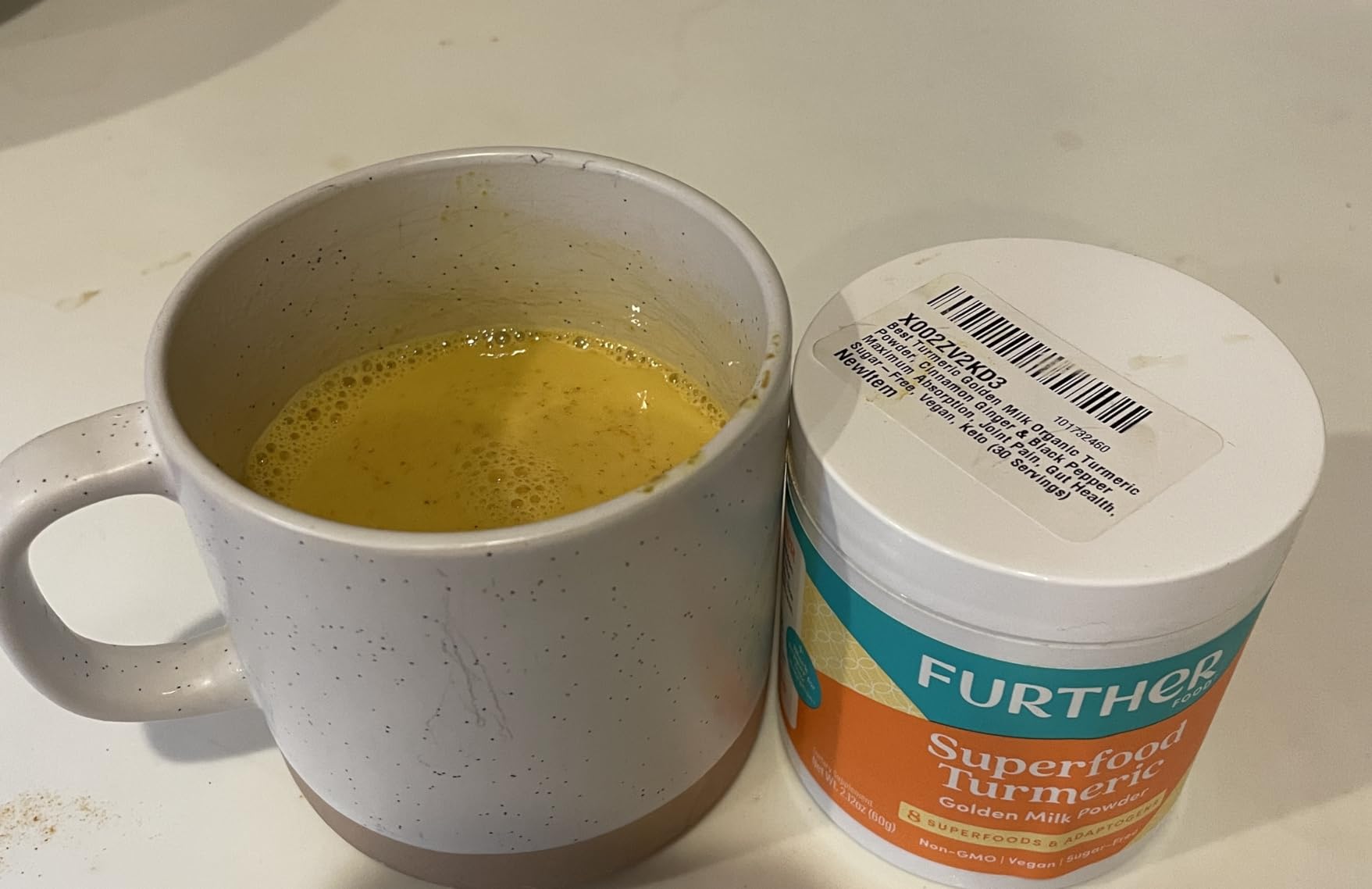 Further Food Superfood Turmeric Root Powder - Maximum Absorption, Natural Immune Booster, Golden Milk Blend, Sugar Free, Keto, Vegan, Non-GMO, 2.12 Oz customer photo 2