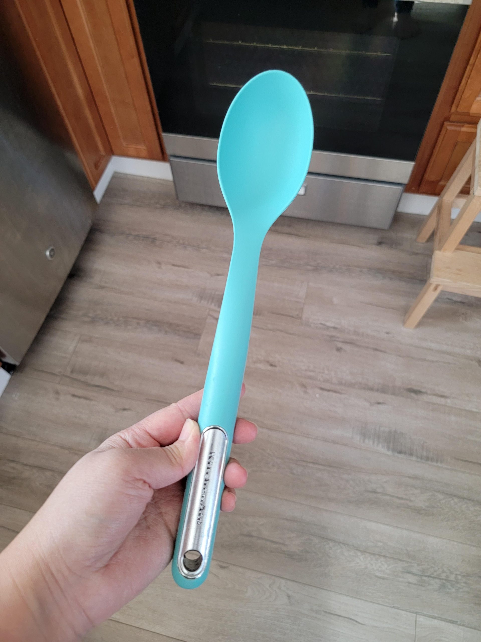 KitchenAid Silicone Basting Spoon, Aqua Sky customer photo 1