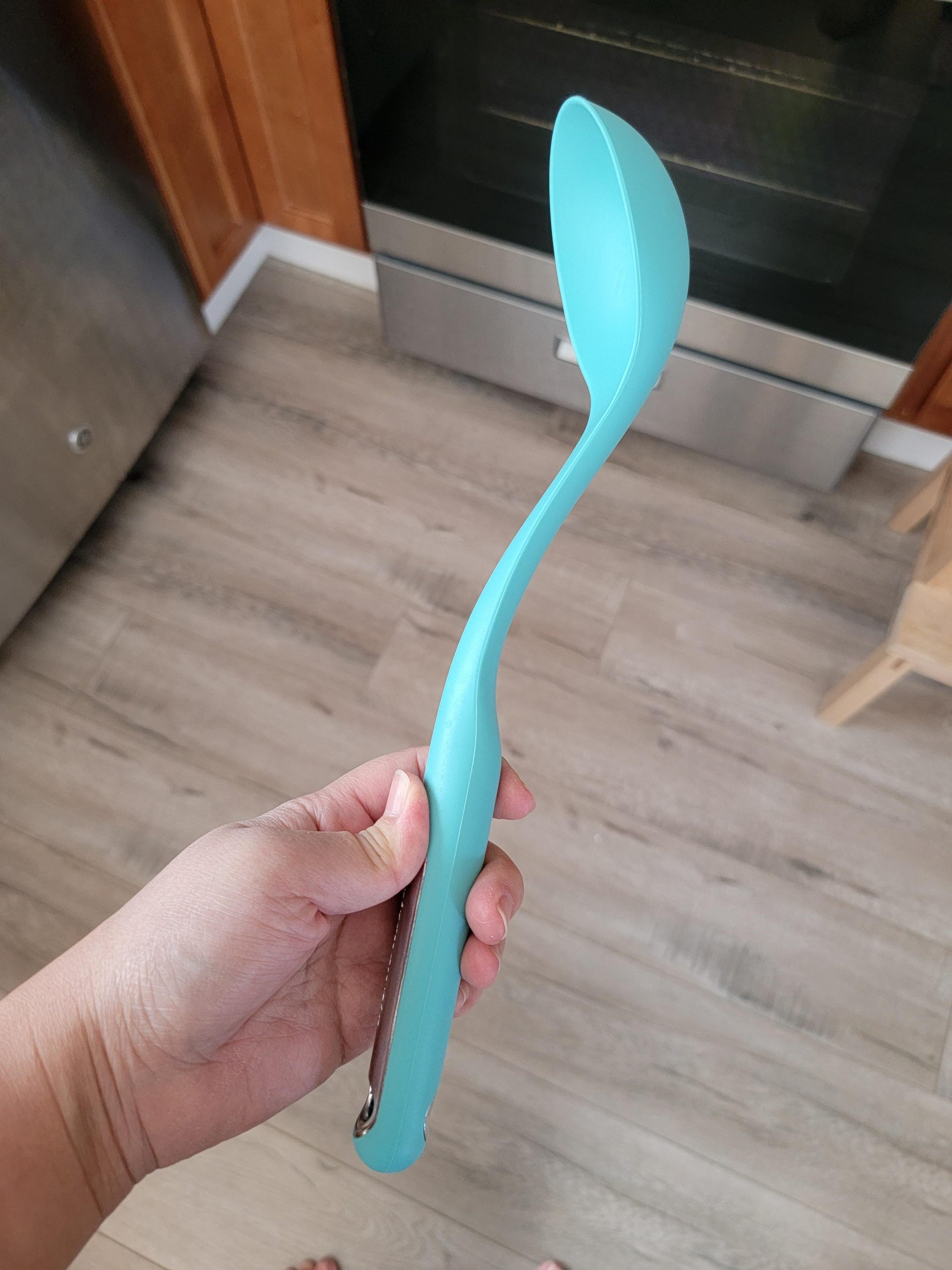 KitchenAid Silicone Basting Spoon, Aqua Sky customer photo 2