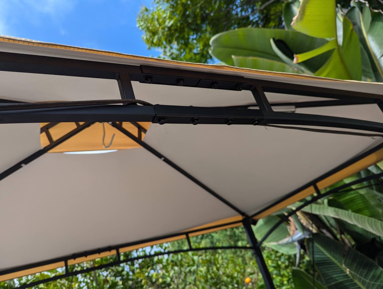 MASTERCANOPY 8 x 5 Grill Gazebo Outdoor BBQ Gazebo Canopy with 2 LED Lights (Brown) customer photo 1