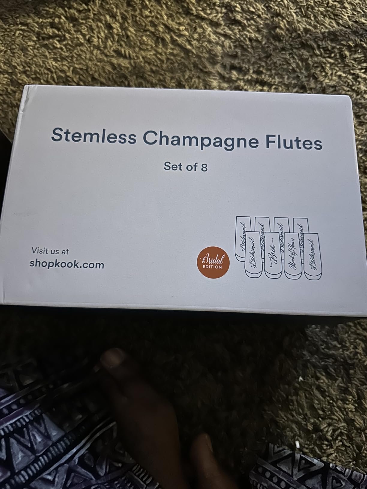 KooK Champagne Flutes, Champagne Glasses, Mimosa Glasses, Stemless Champagne Flutes, Set of 8, 9.4oz, Rose, Prosecco, for Weddings and Parties, Dishwasher Safe customer photo 1