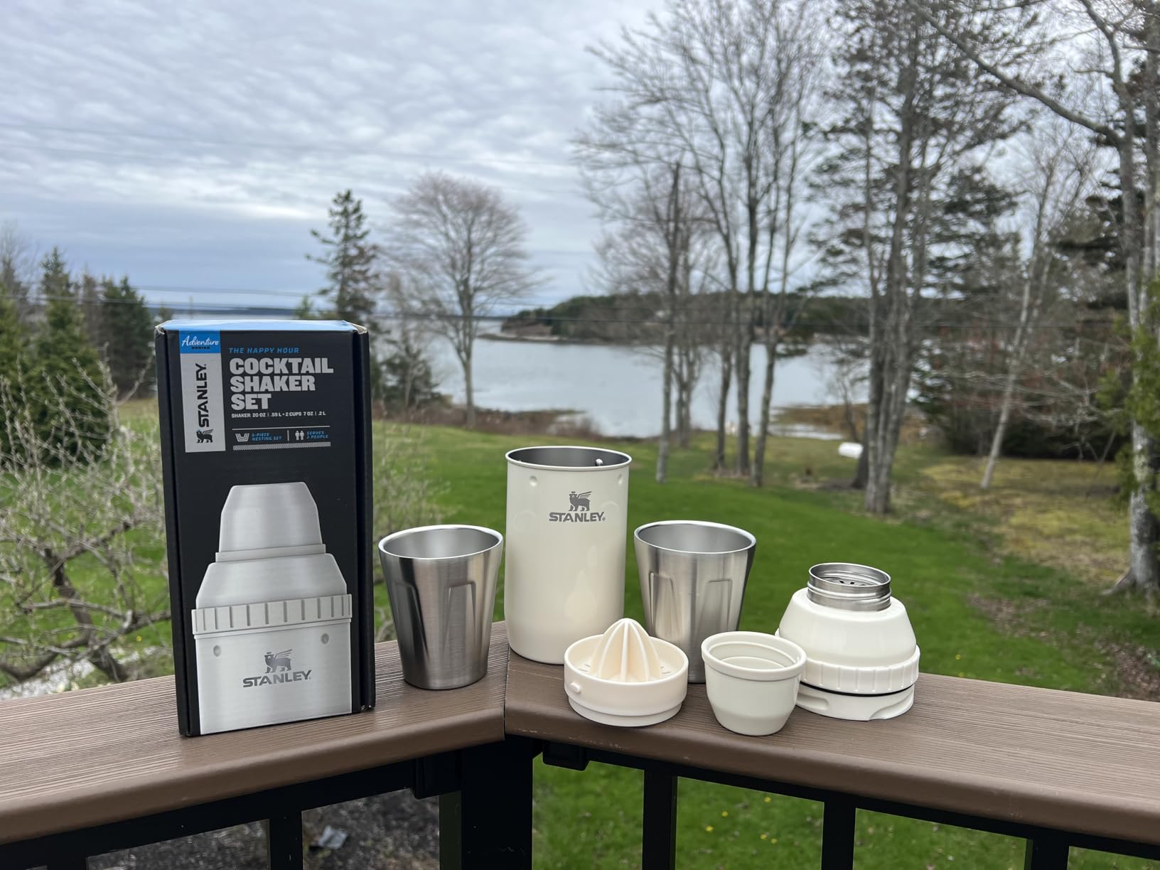 Stanley Happy Hour Cocktail Shaker Set 20 oz | Bartender Kit for Camping and Travel | Cocktail Drink Mixing Set with 2 Cups customer photo 1