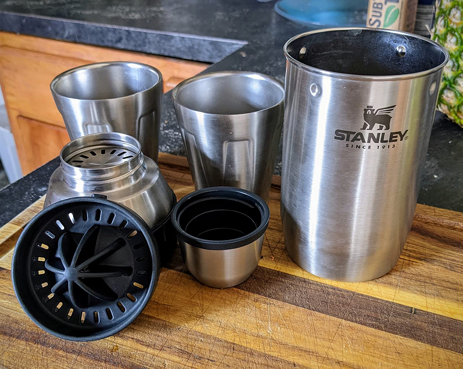 Stanley Happy Hour Cocktail Shaker Set 20 oz | Bartender Kit for Camping and Travel | Cocktail Drink Mixing Set with 2 Cups customer photo 2