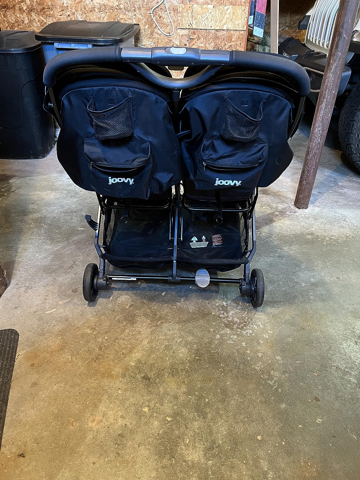Joovy Kooper X2 Double Stroller, Lightweight Travel Stroller, Compact Fold with Tray, Sand customer photo 2