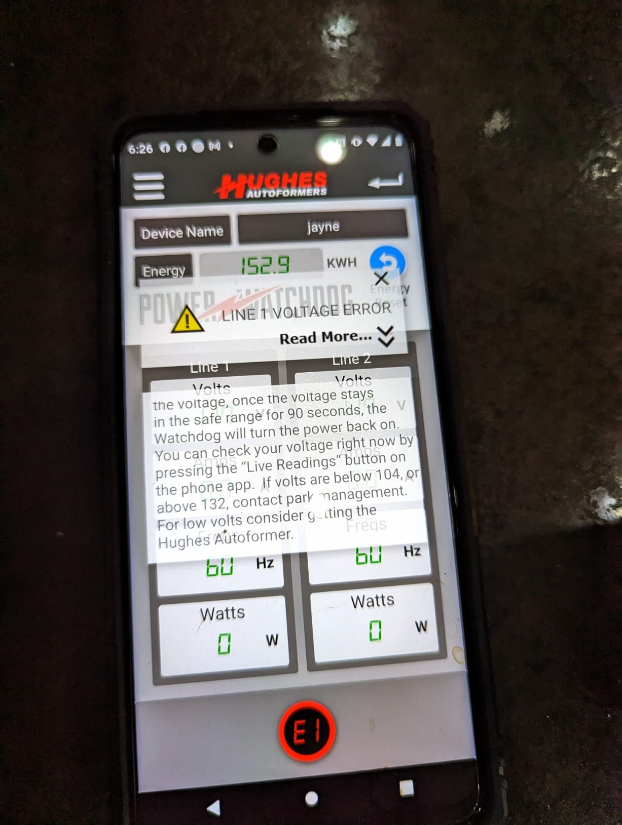 Power Watchdog Smart RV Portable Surge Protector 50 Amp - Bluetooth Connectivity customer photo 2