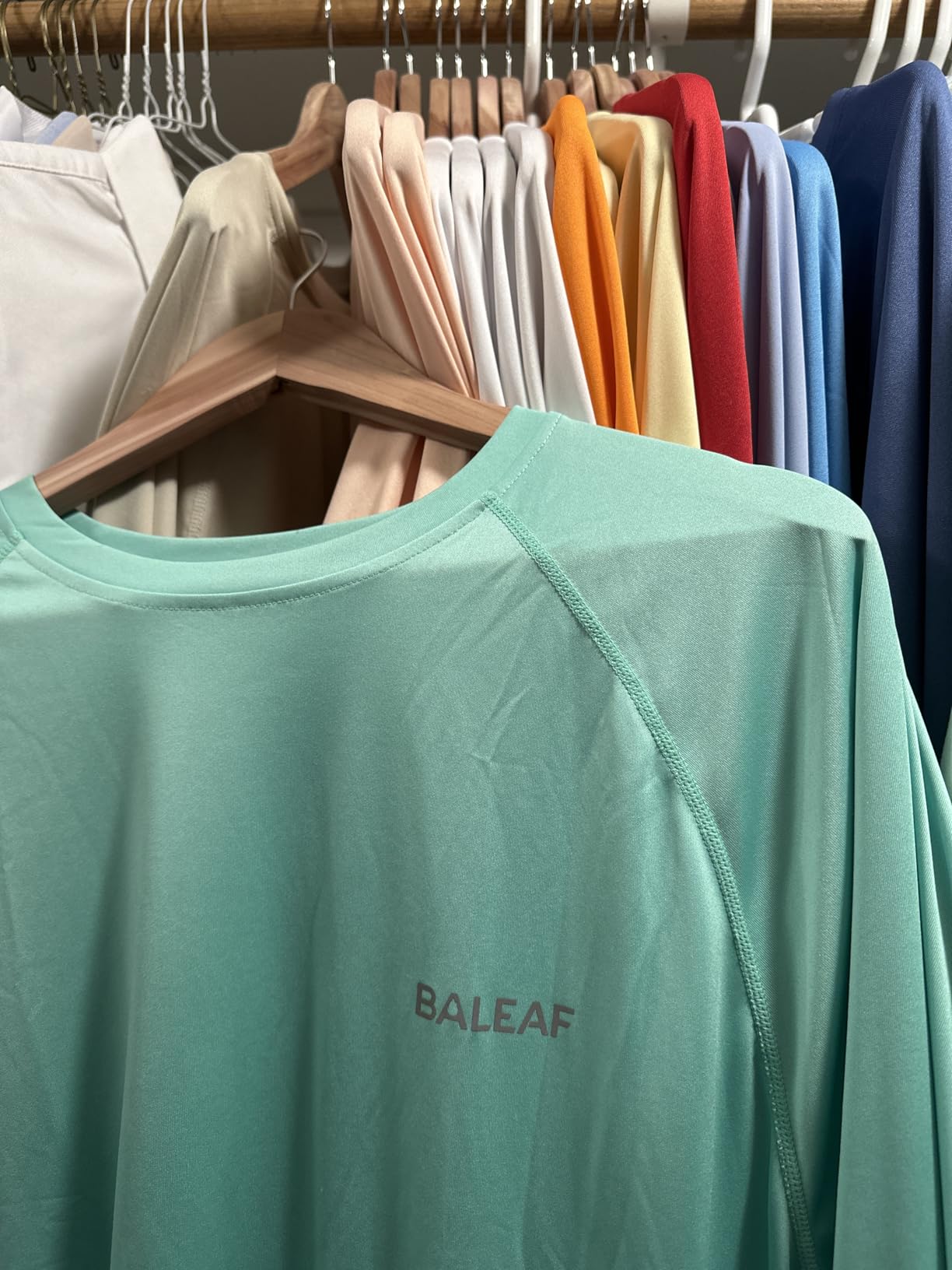 baleaf Men's Sun Protection Shirts UV SPF UPF 50+ Long Sleeve Rash Guard Fishing Running Quick Dry Lightweight customer photo 2