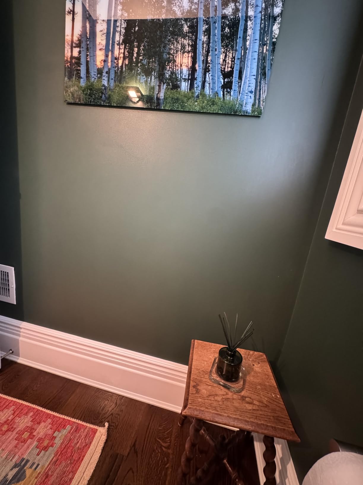 Thymes Frasier Fir Reed Diffuser Set - Includes Reeds, Fragrance Oil, and Frosted Glass Bottle - Fragrance Oil Diffuser - Room Fresheners - Luxury Home Decor - Green & Clear (Pine Needle, 4 fl oz) customer photo 2