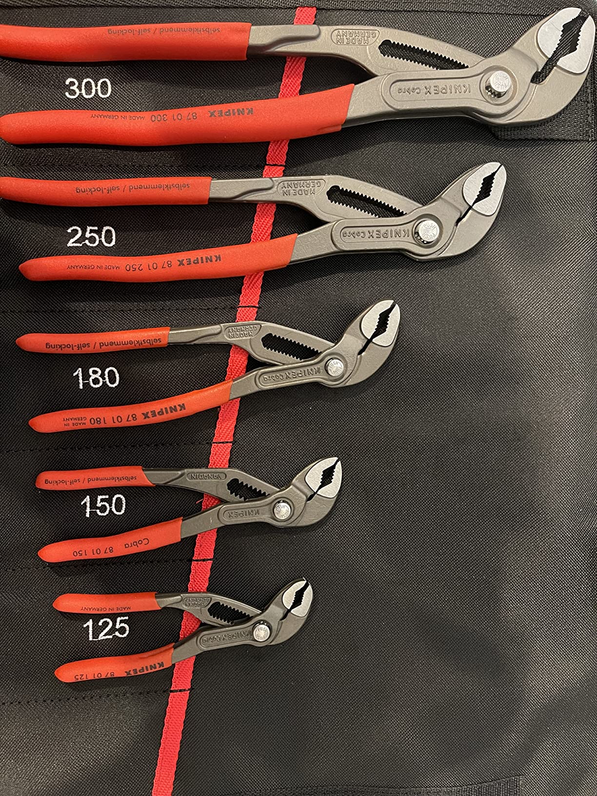 Knipex Tools Cobra Pliers, 5-Piece Set with Tool Pouch customer photo 2