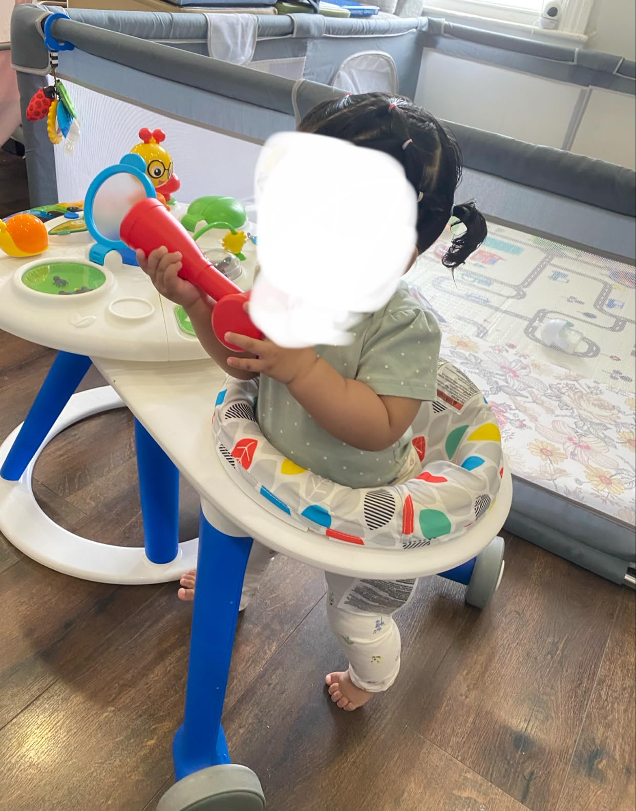 Baby Einstein Around We Grow 4-in-1 Walker, Discovery Activity Center and Table, Age 6 Months and up customer photo 2