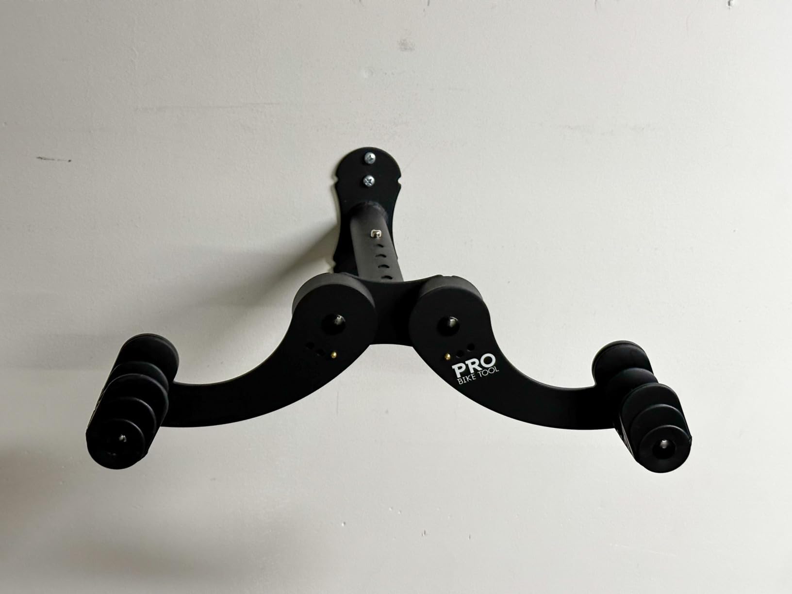 PRO BIKE TOOL Bike Rack Garage Wall Mount - Durable Alloy Bicycle Storage System with Adjustable Hook Hanger for Indoor Use - Ideal for Road, MTB, and Hybrid Bikes - Holds Up to 48.5 lbs, Black customer photo 2