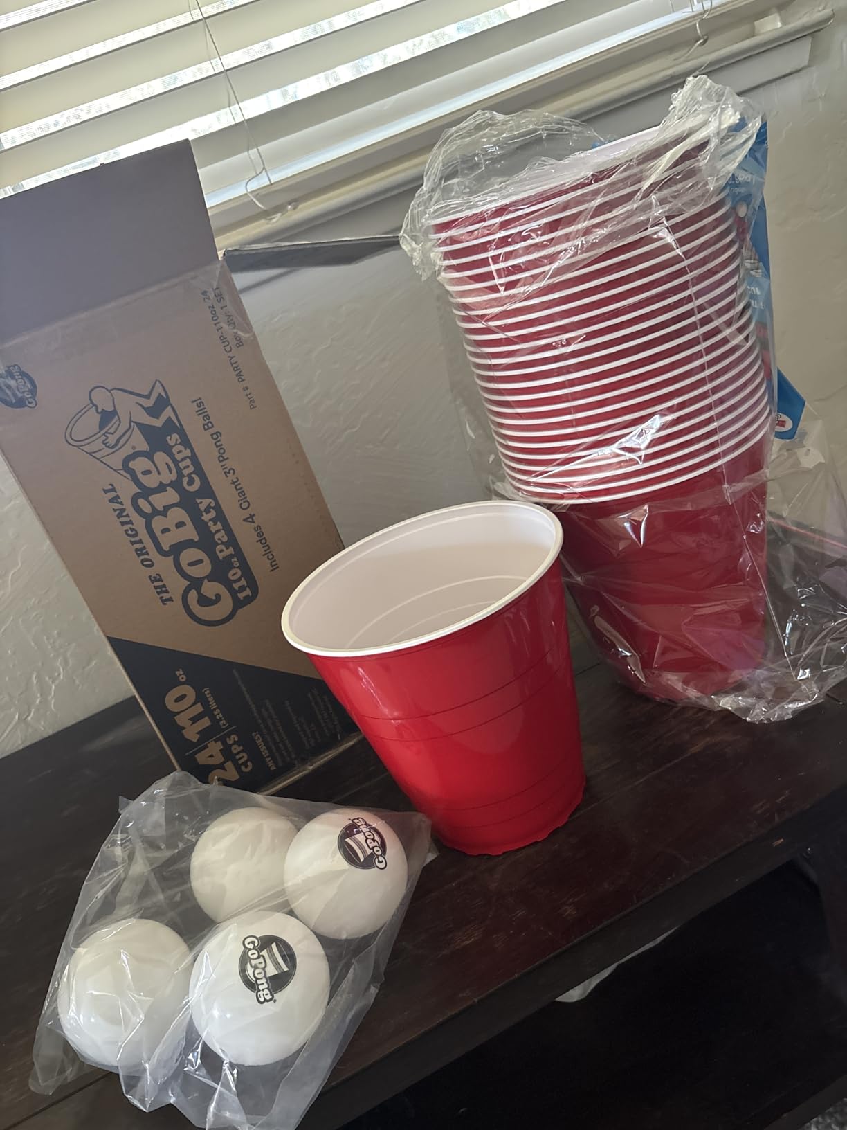 GoPong Giant Yard Pong Drinking Game for Adults - Indoor/Outdoor Lawn, Beach, and Tailgating Beer Pong Party Game - 24 Heavy Duty Giant Cups with 4 Balls customer photo 2