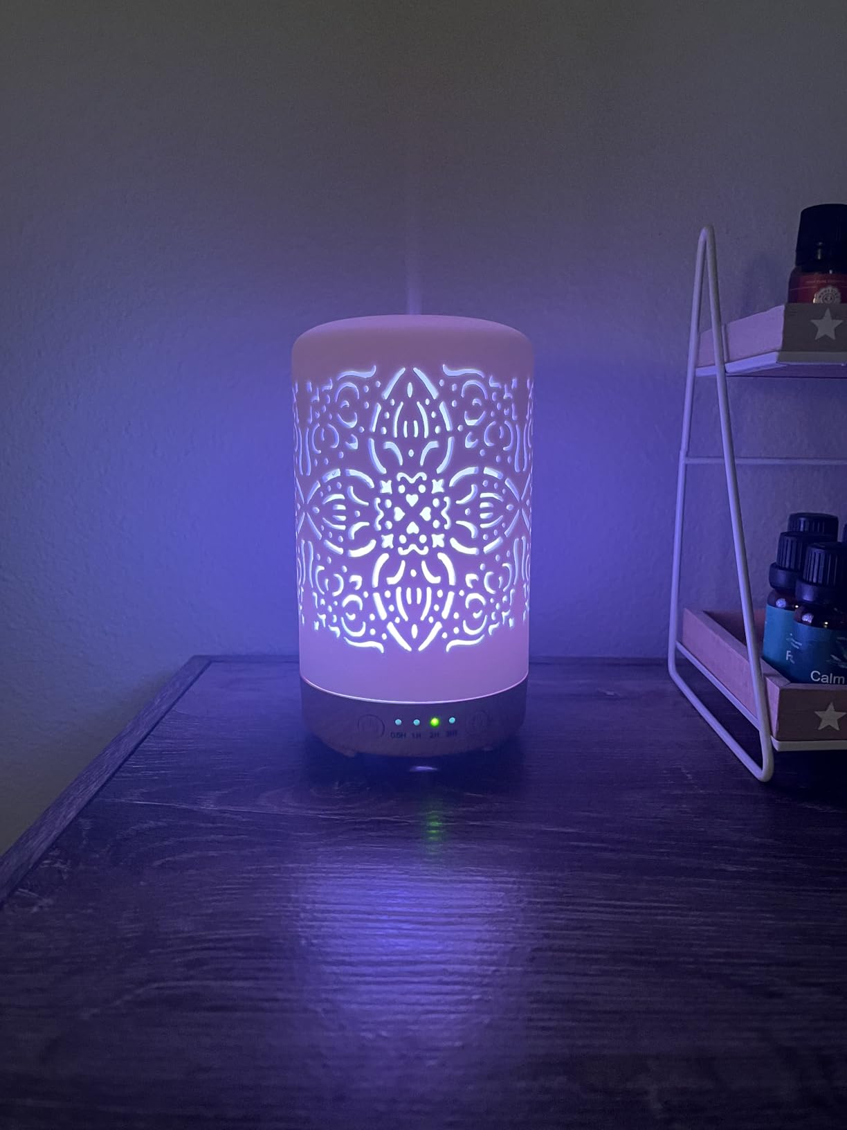 Earnest Living Essential Oil Diffuser White Ceramic Diffuser 100 ml Timers Night Lights and Auto Off Function Home Office Humidifier Aromatherapy Diffusers for Essential Oils customer photo 2