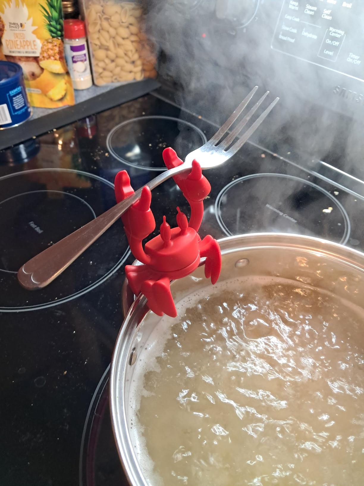 OTOTO Red The Crab Silicone Utensil Rest - Kitchen Gifts, Silicone Spoon Rest - Heat-Resistant Kitchen - Steam Releaser, Chopstick Rests & Holders customer photo 1
