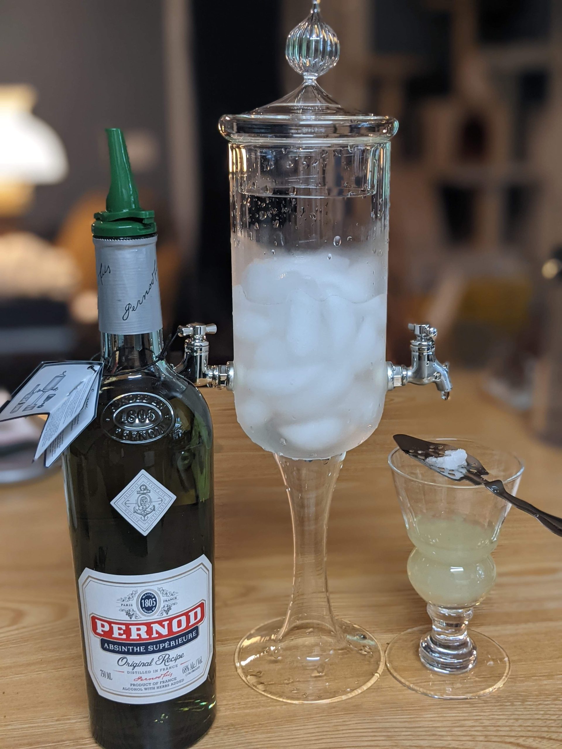 Absinthe Fountain Set Petite by ALANDIA | 1x Fountain | 2X Reservoir Glasses | 2X Spoons | 1x Sugar Cubes customer photo 1
