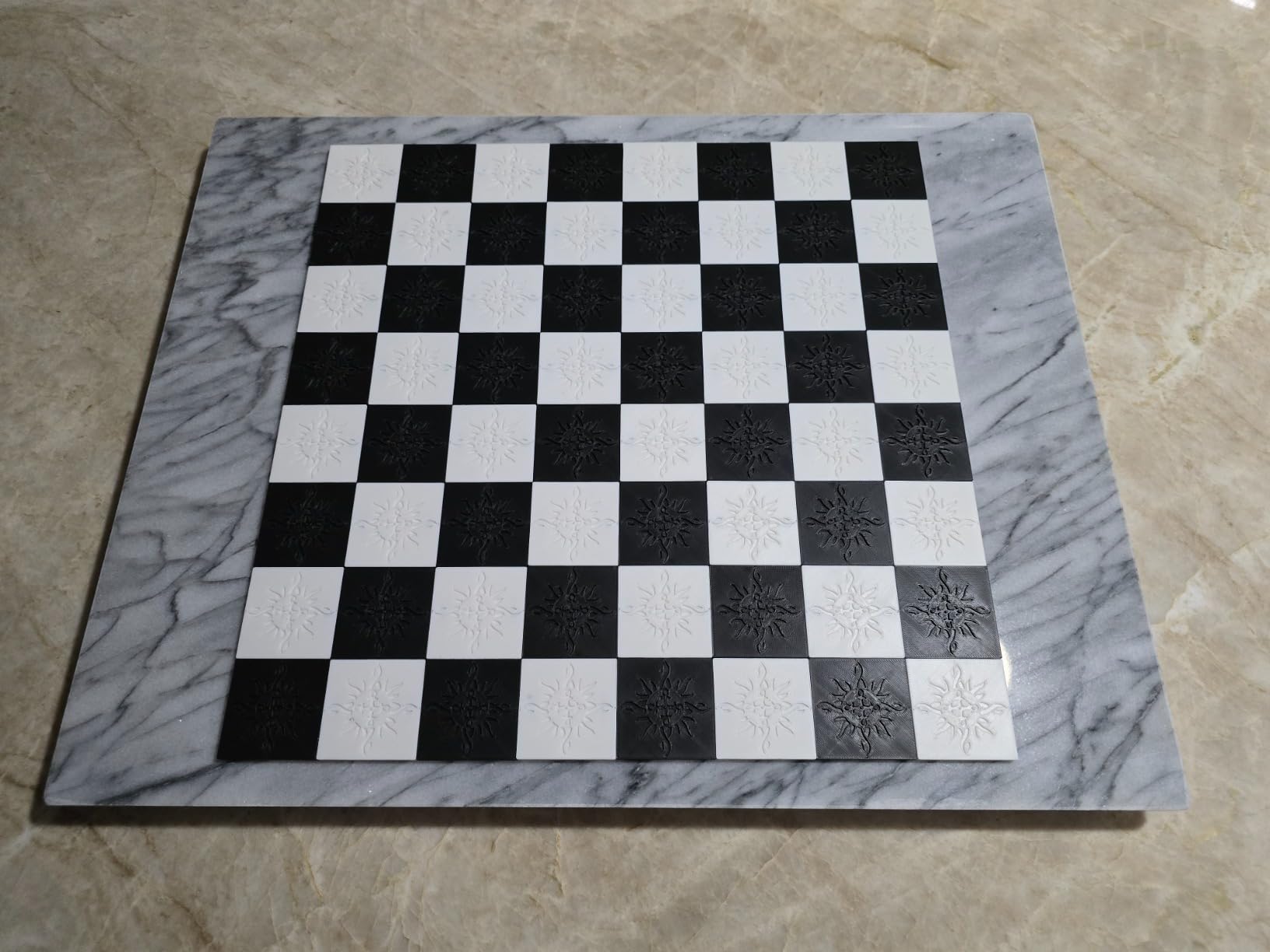 Thirteen Chefs Marble Cutting Board - 16 x 12 Inch Marble Slab Pastry Board for Charcuterie, Cheese, Dough, Dessert - Decorative Stone Cutting Board for Kitchen and Home customer photo 1