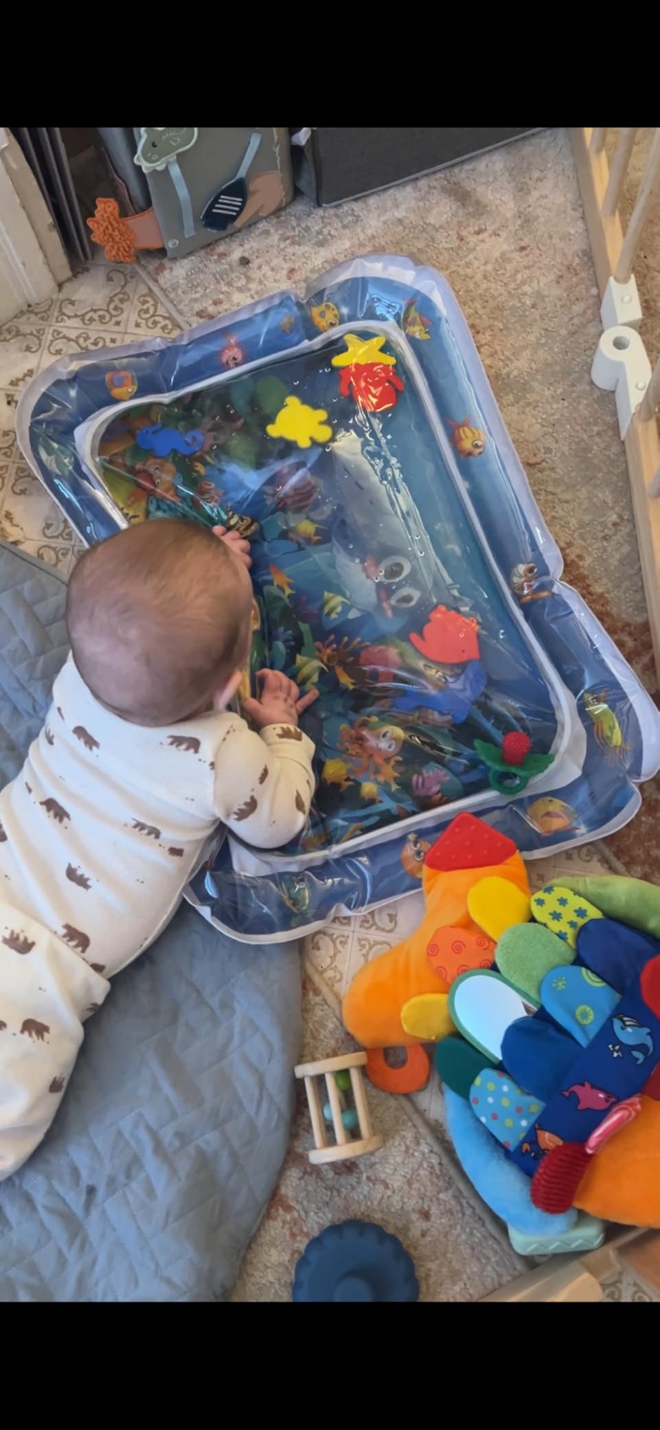Infinno Inflatable Tummy Time Mat Premium Baby Water Play Mat for Infants and Toddlers Baby Toys for 3 to 24 Months customer photo 1