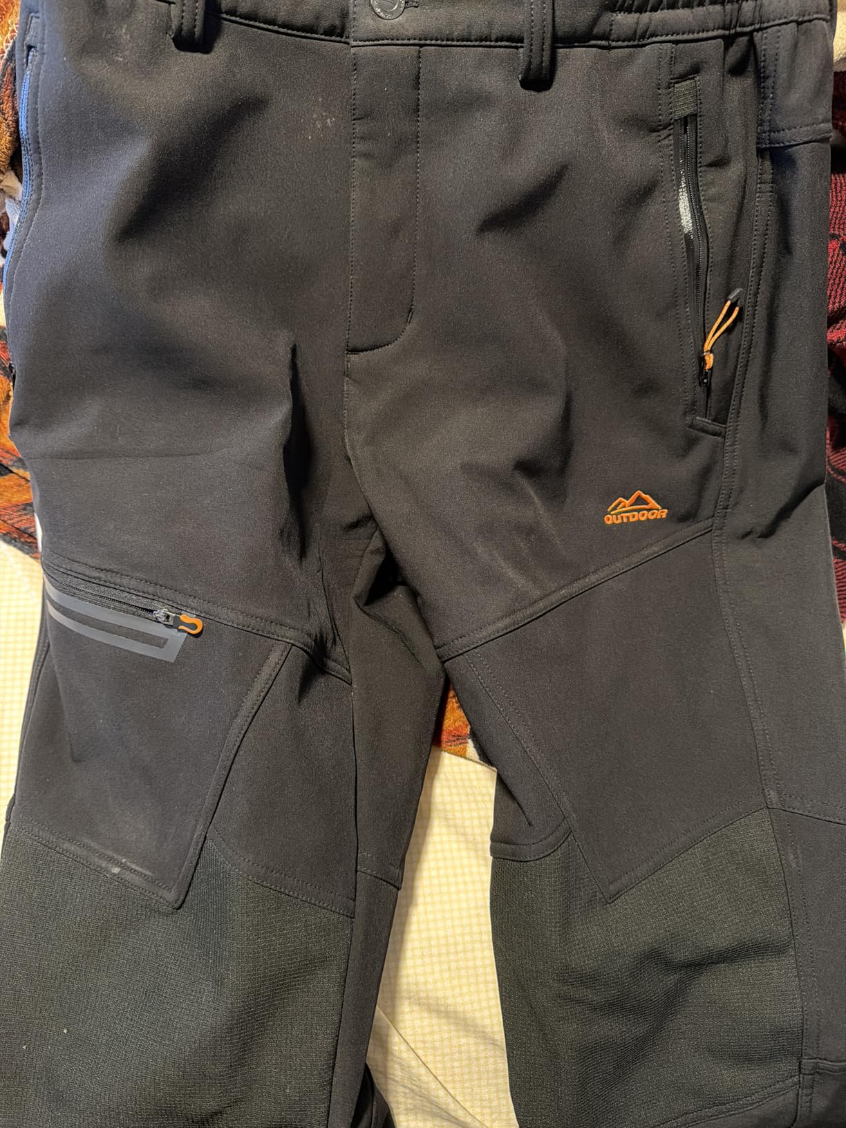 MAGCOMSEN Men's Winter Pants Fleece Lined Ski Snow Pants Water Resistant 4 Zip Pockets Outdoor Pants customer photo 1