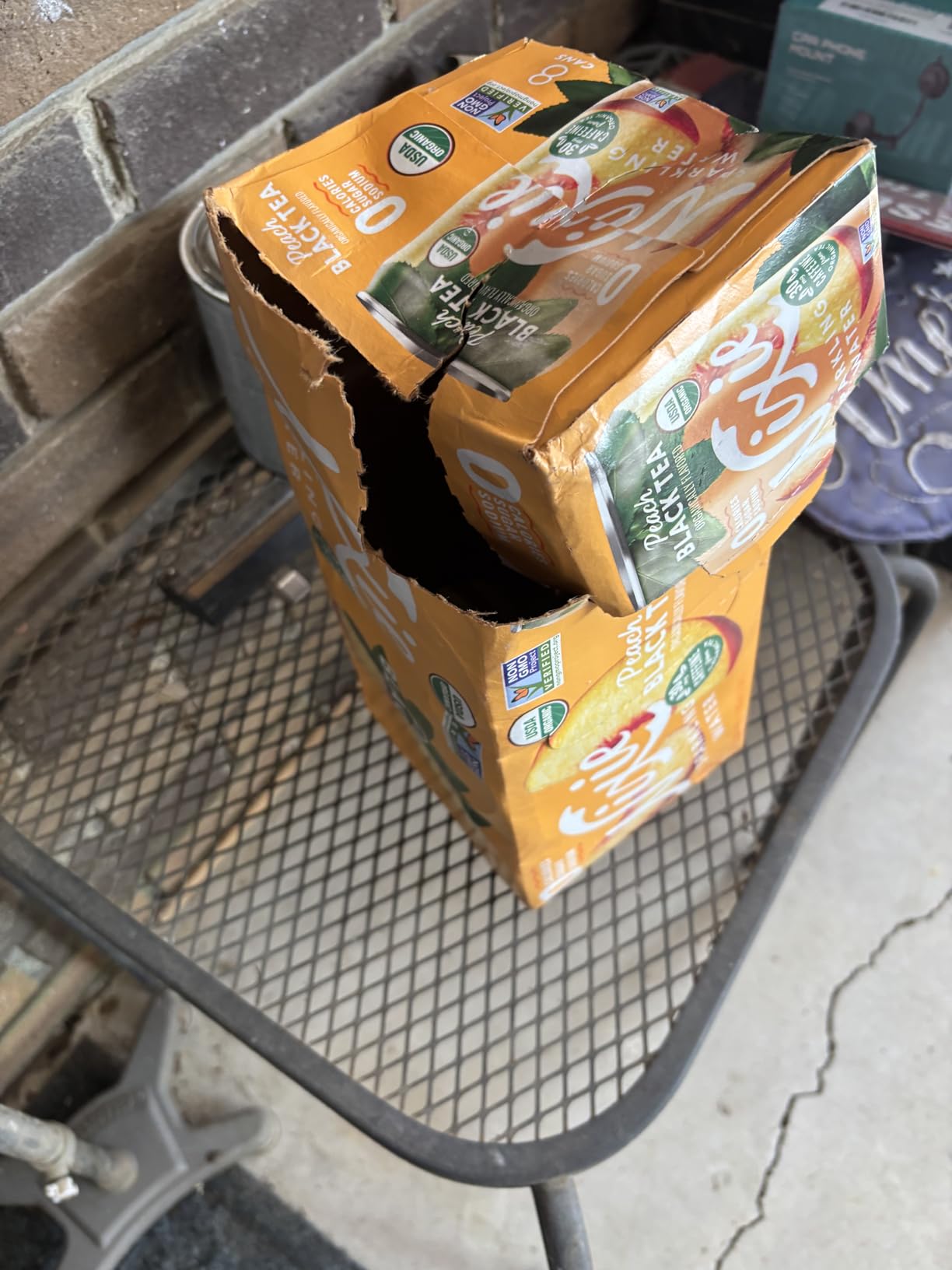 Nixie Organic Peach Black Tea Sparkling Water 8 Pack, 12 FZ customer photo 2