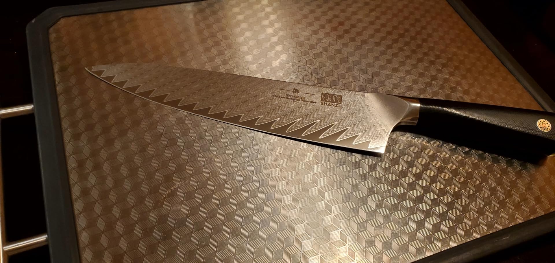 SHAN ZU Damascus Chef Knife 6 inch, 67-Layer Japanese Steel Kitchen Knife, High Carbon Super Sharp Japanese Chef Knife customer photo 1
