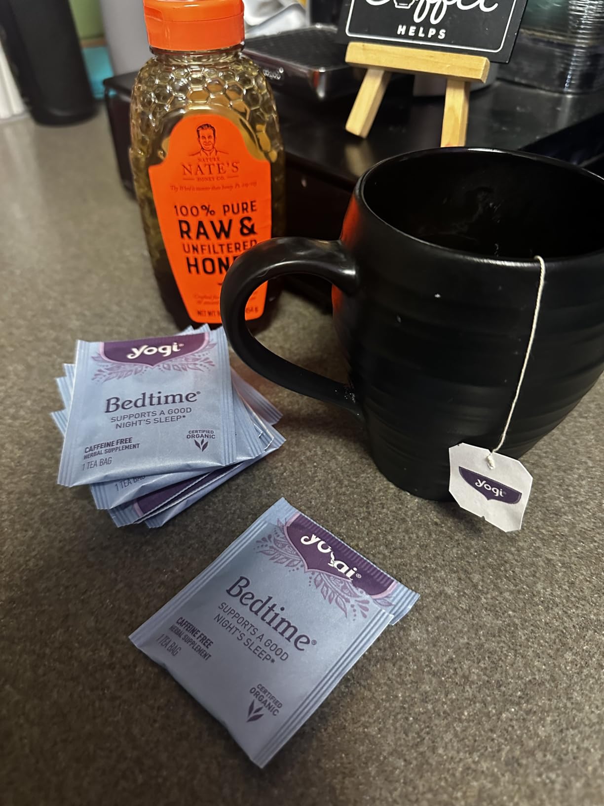 Yogi Tea Bedtime Tea - 16 Tea Bags per Pack (4 Packs) - Chamomile & Passionflower Herbal Tea Blend - Tea to Support a Good Night's Sleep - Includes Lavender, Licorice Root, Spearmint & Cardamom customer photo 1