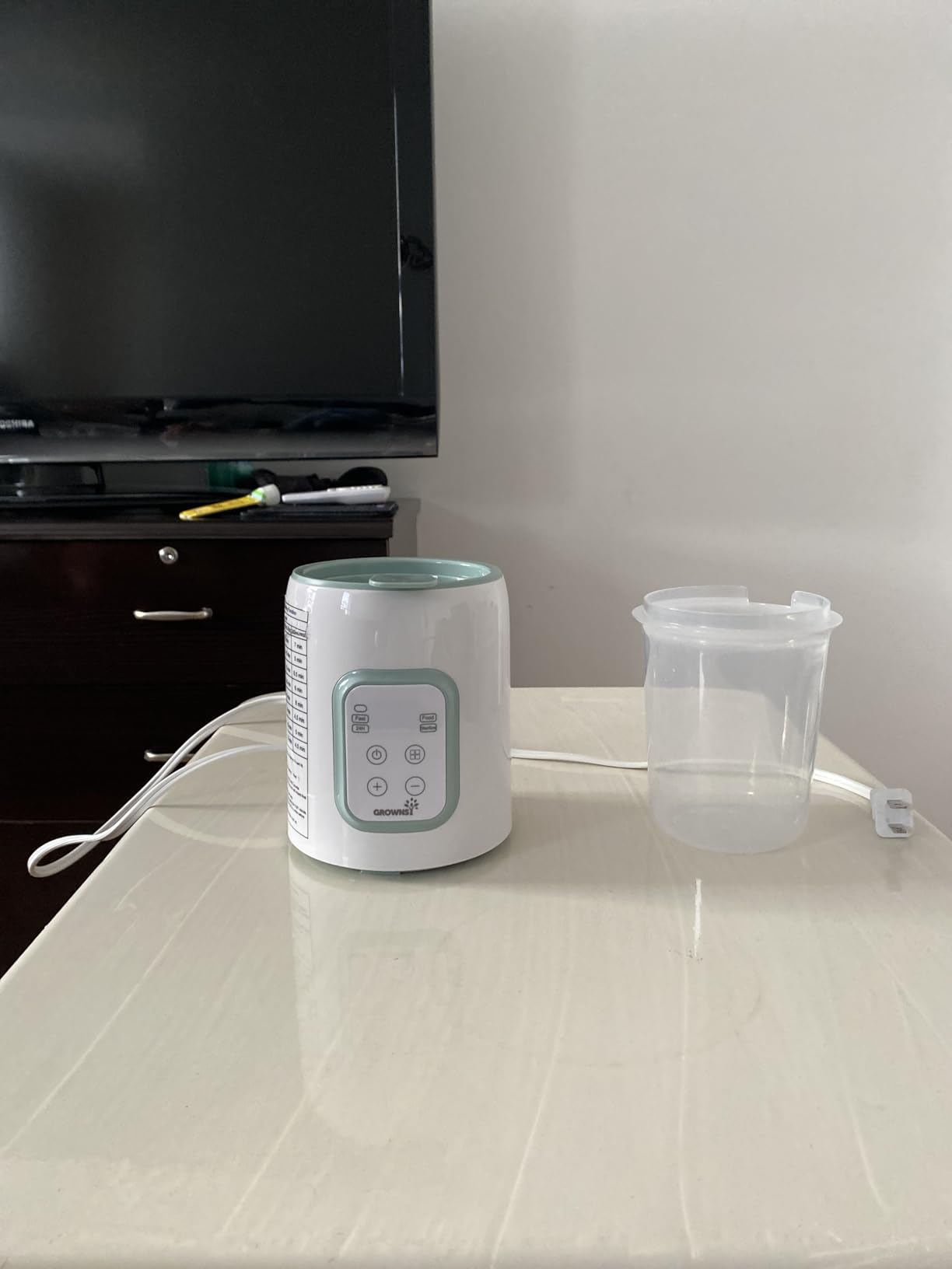 Bottle Warmer, Grownsy 8-in-1 Fast Baby Bottle Warmer with Timer, Safe for Breastmilk Nutrients, Accurate Temperature Control, with Defrost, Sterili-zing, Keep Warm, Heats Baby Food & Bottles customer photo 2