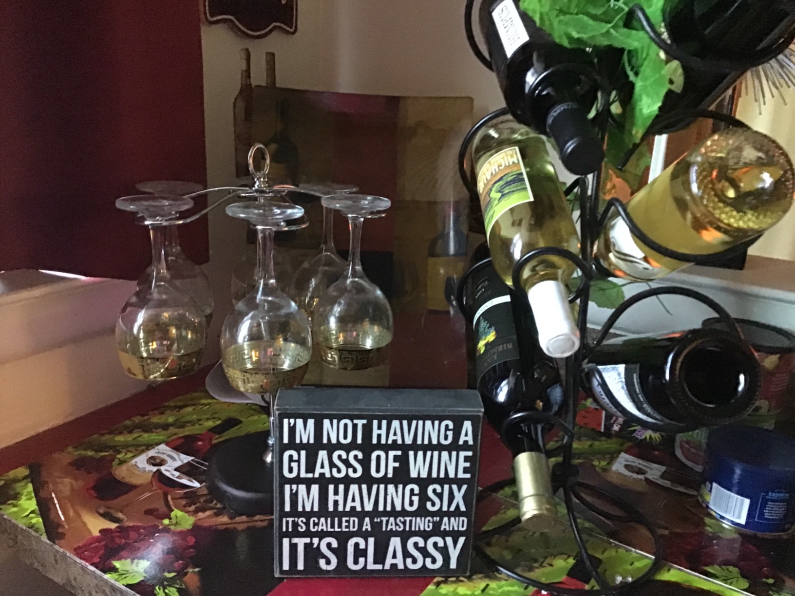 Countertop Wine Glass Holder Tabletop Stemware Storage Rack Air Drying System Kitchen Bar Desktop Goblet Storage Metal Glasses Display Stand customer photo 2