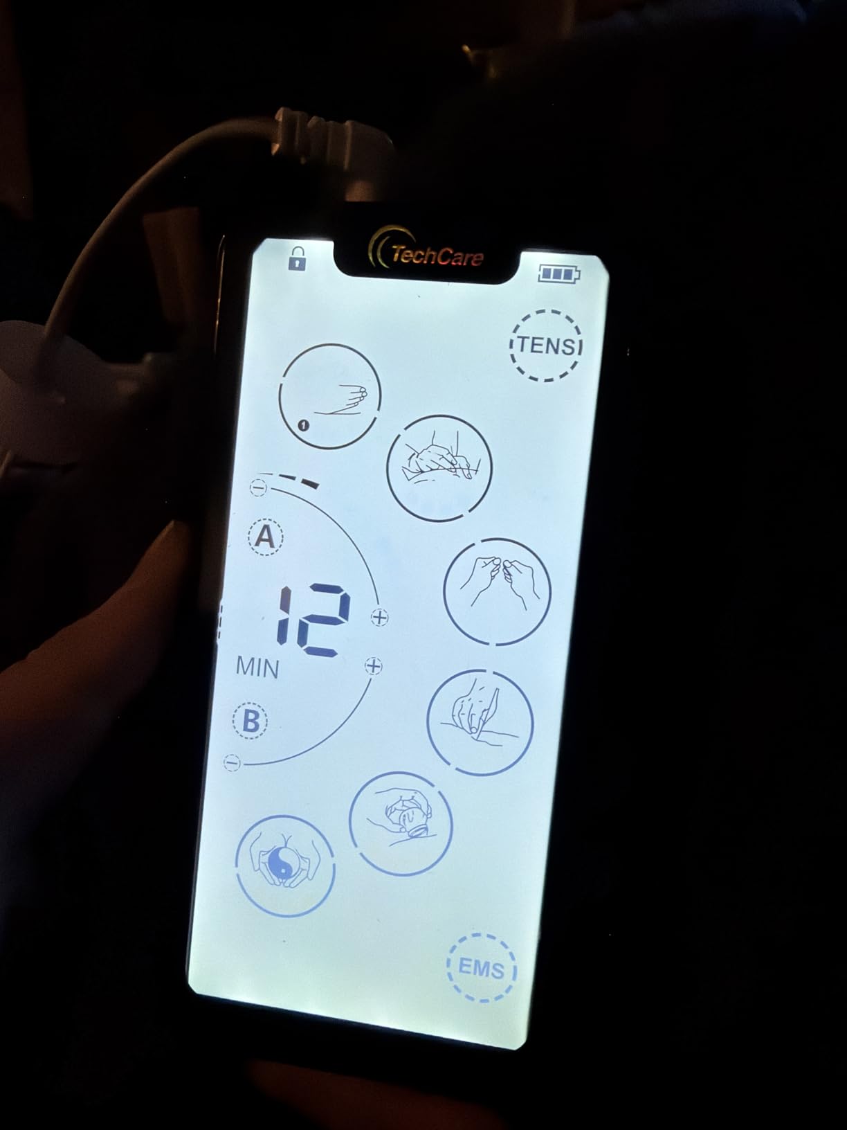 TENS Unit Muscle Stimulator - 24 Massage Modes, Touchscreen EMS Device, Dual Channel, Rechargeable, Deep Tissue Pain Relief for Back, Shoulder, Sciatica, Tendonitis, Plantar Fasciitis customer photo 1