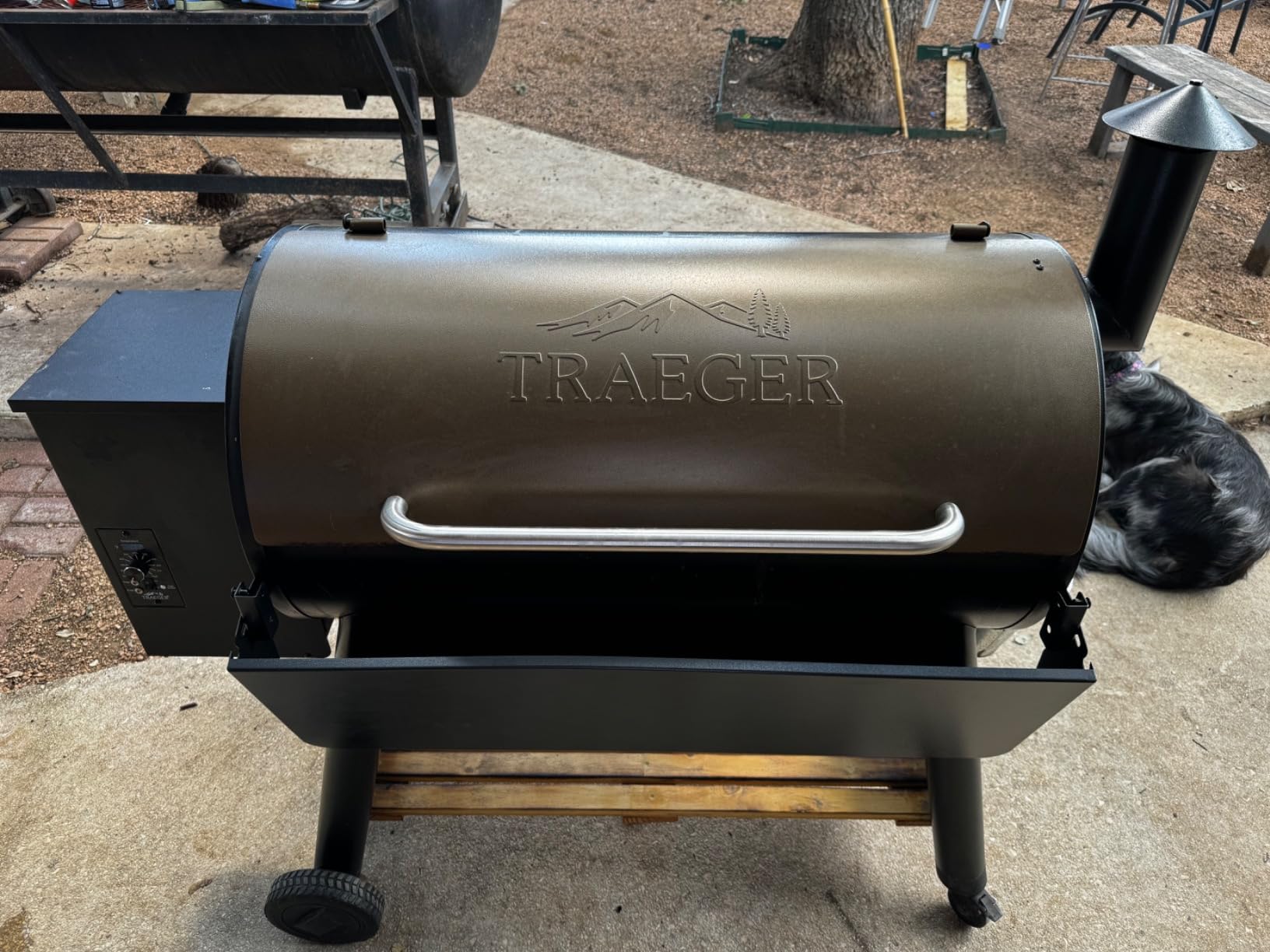 Stanbroil Folding Front Shelf for Traeger Pro 22, Pro 575 and Ironwood 650 Series, BAC362 Folding Shelf, Grill Accessories for Traeger Pellet Grills, 25