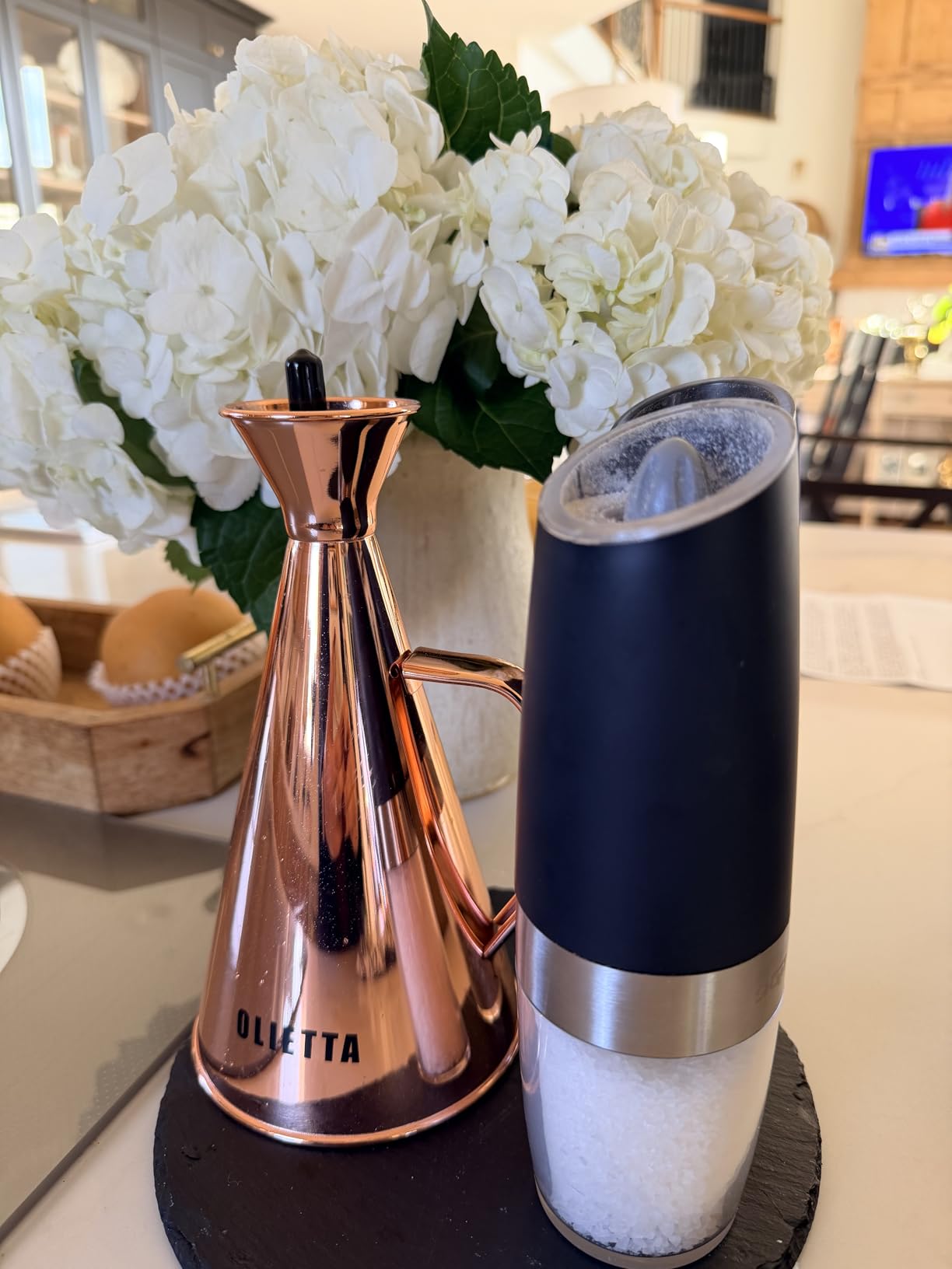 Olietta Olive Oil Dispenser Bottle Stainless Steel Non Drip Leak Proof No Mess Vinegar Pourer & Kitchen Drizzler 17 oz customer photo 2