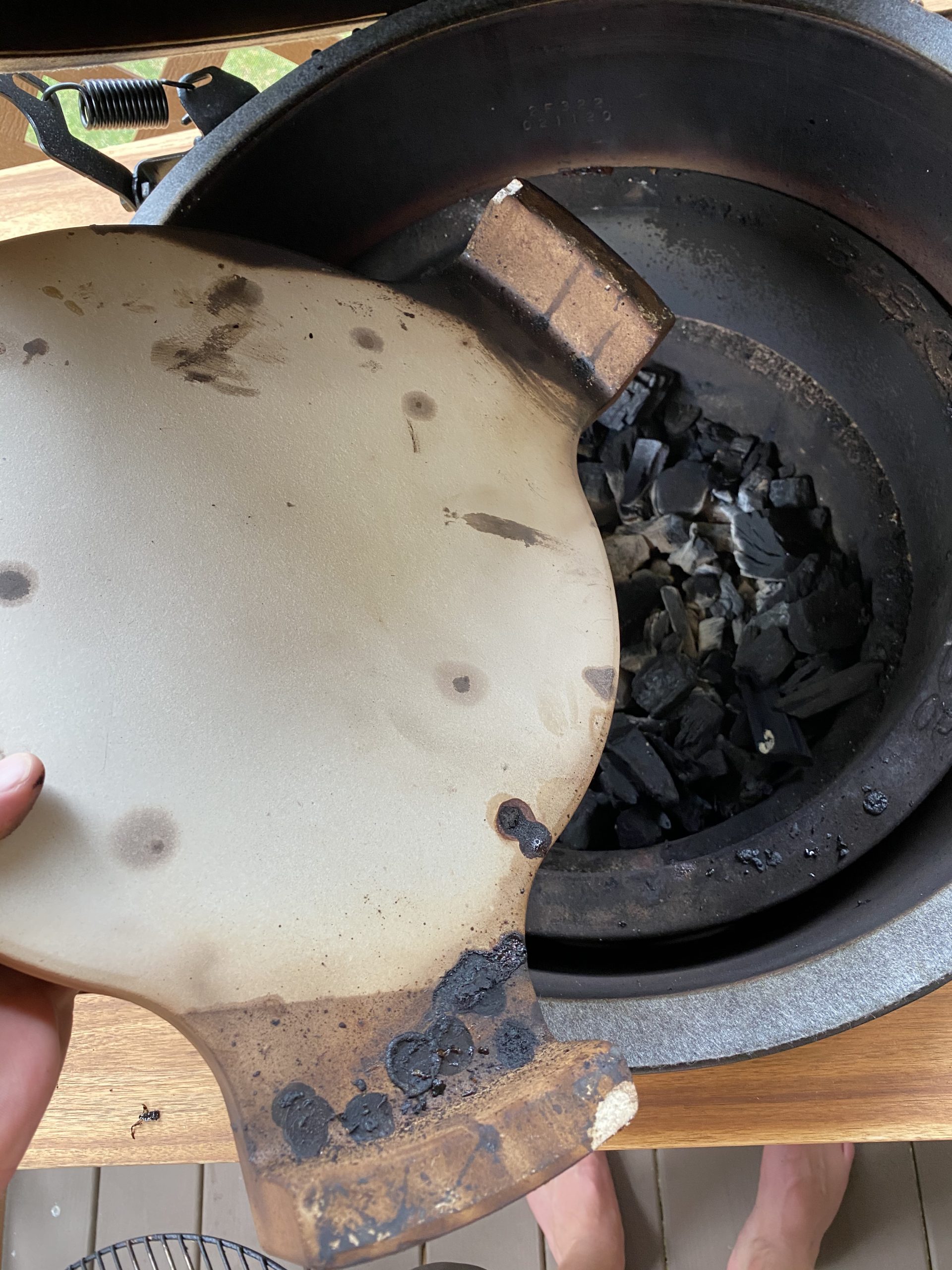 BBQ Future Heat Deflector Conveggtor for Big Green Egg Accessories Plate Setter, Smoking Stone, Pizza Stone for 18