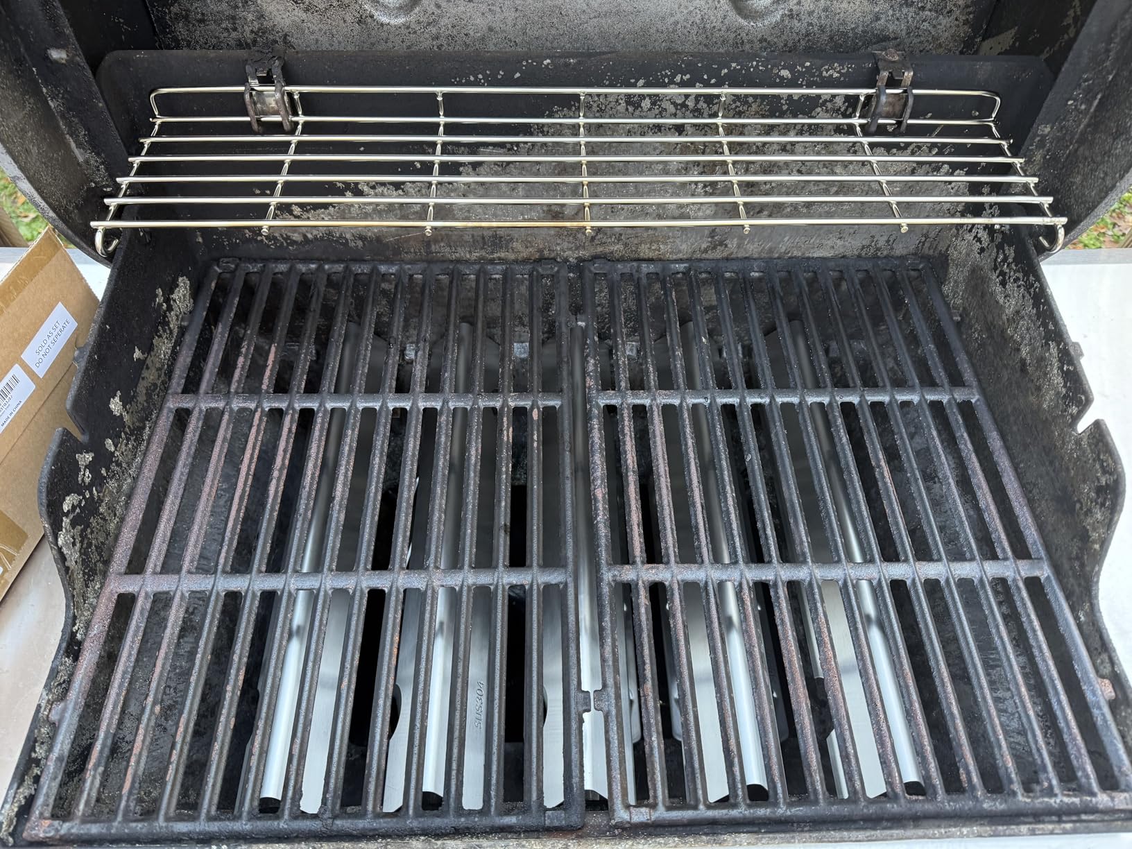 QuliMetal Stainless Steel Warming Rack for Weber Genesis 300 Series (2007-2016), Fits Genesis E310, E320, E330, S310, S320, S330, Replaces Weber 65054, 81323, 62749 customer photo 2